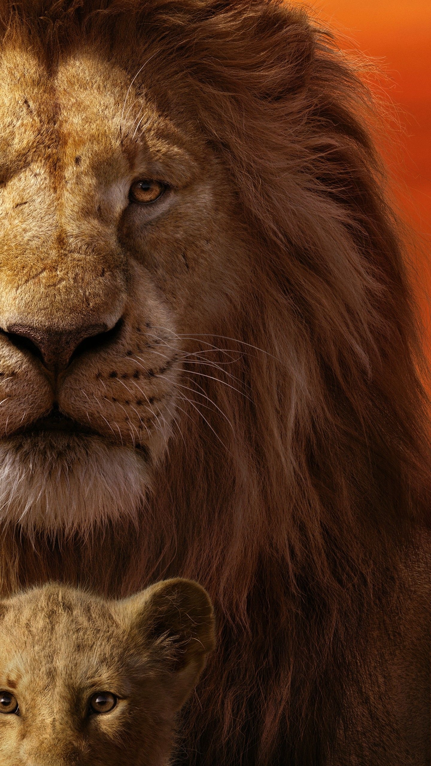 1440x2560 Wallpaper The Lion King, Mufasa, Simba, Animation, 4K, 5K, Movies, Phone