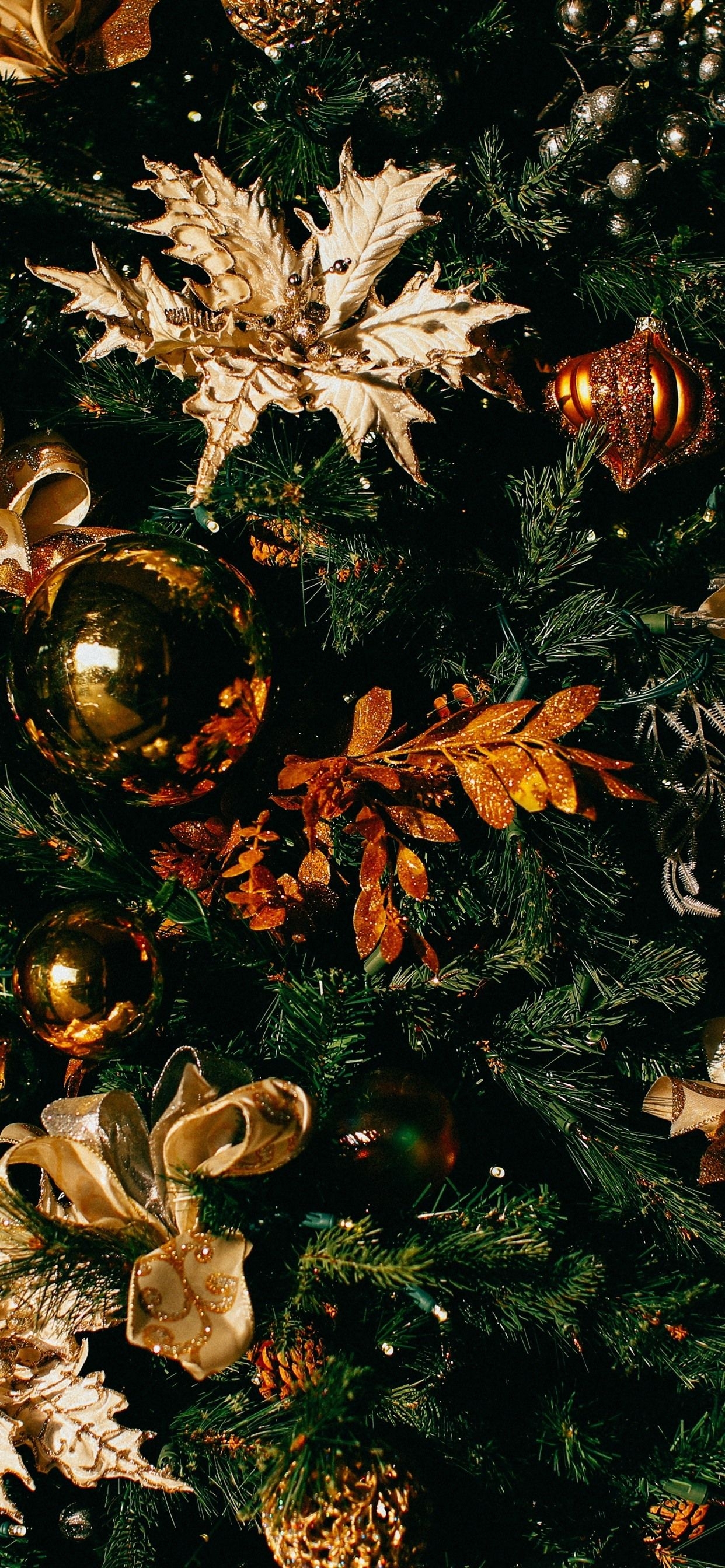 1250x2690 Wallpaper Christmas tree, balls, decoration 5120x2880 UHD 5K Picture, Image, Phone