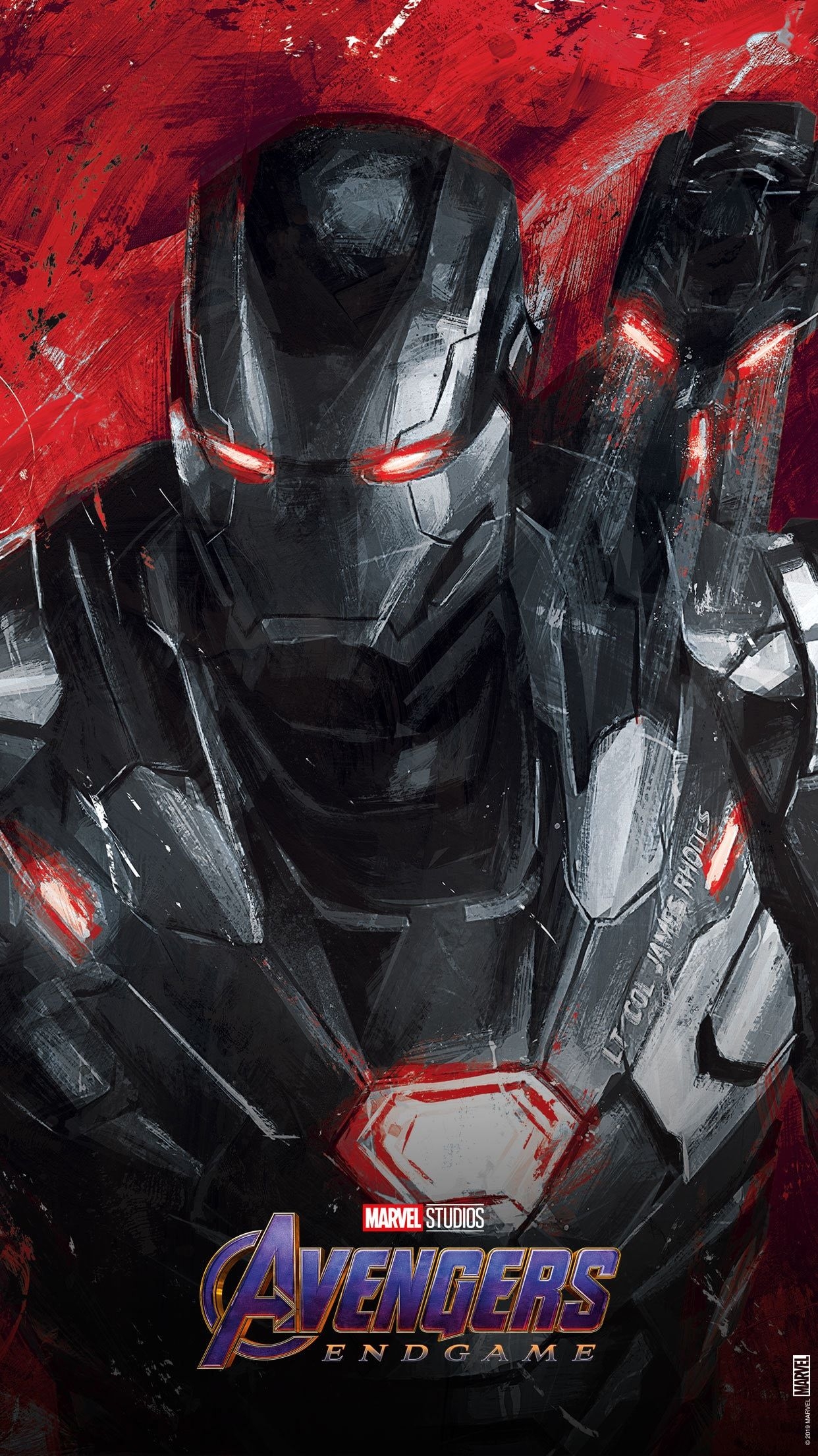 1250x2210 Avengers Endgame War Machine Promo Art Wallpaper, Phone