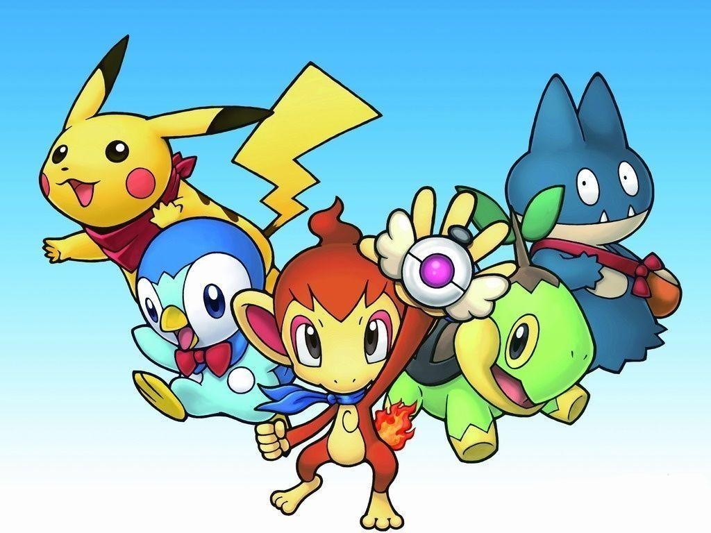 1030x770 Pikachu, Piplup, Chimchar, Turtwig and Munchlax. Pokemon, Desktop