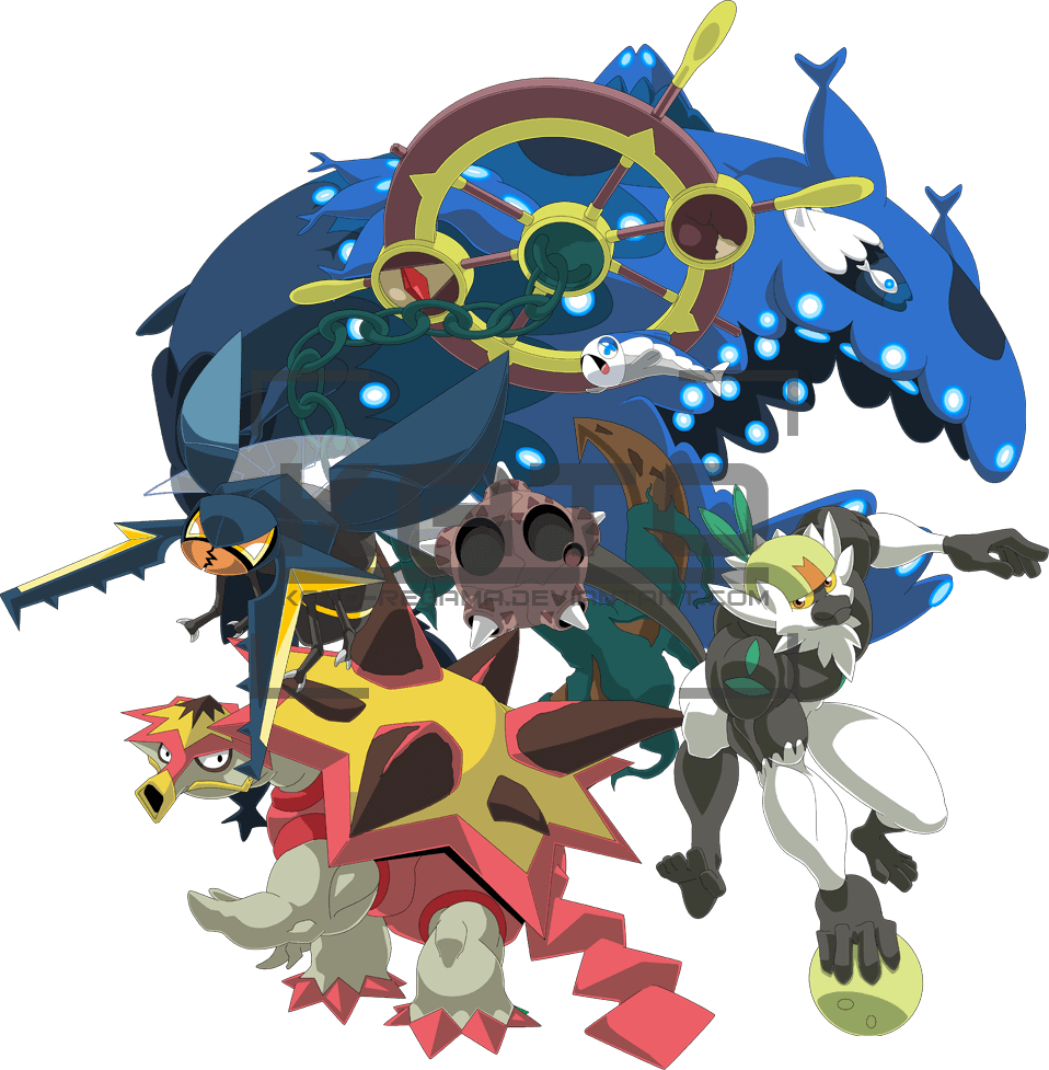 960x980 Dhelmise, Wishiwashi, Turtinator, Passimian, Minior, and Vikavolt, Phone