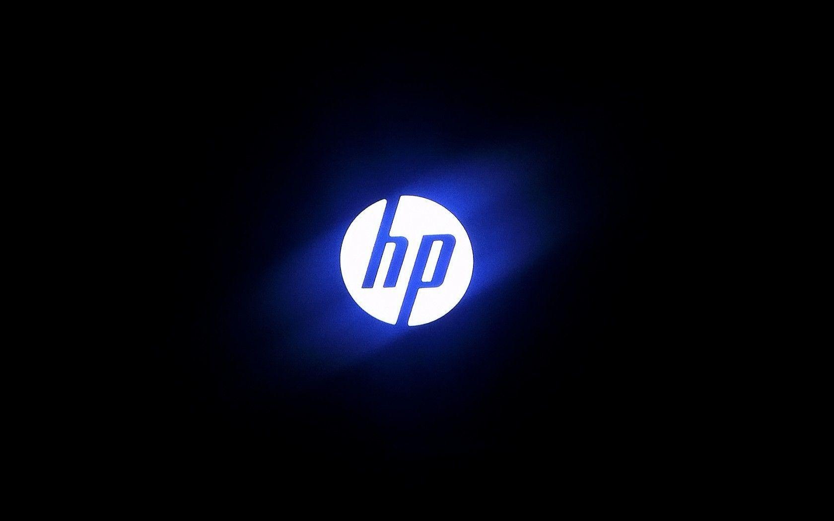 1680x1050 HP Glowing logo wallpaper HD, Desktop