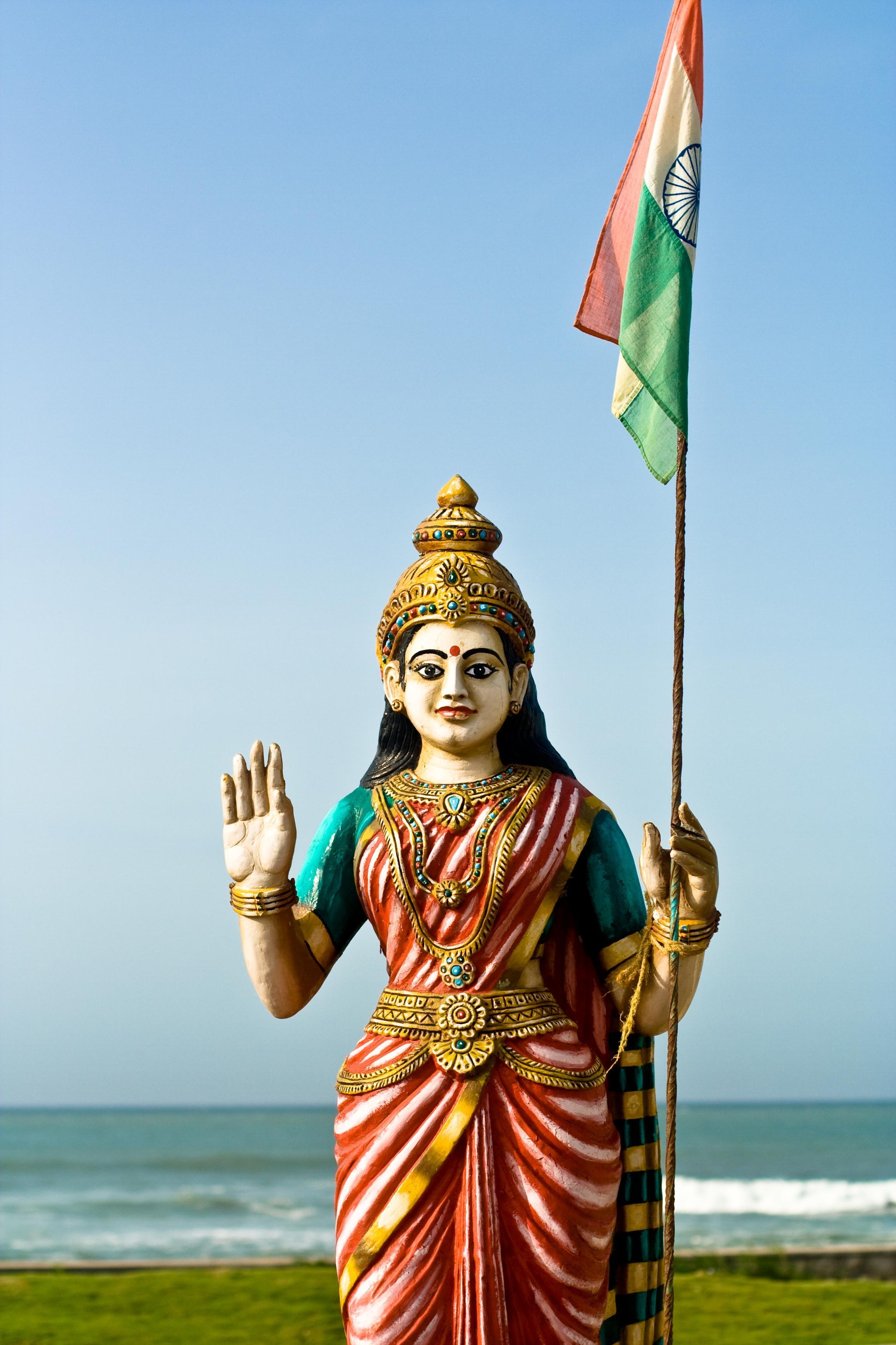 2310x3460 Bharat Mata Statue At Kanyakumari HD Wallpaper, Phone