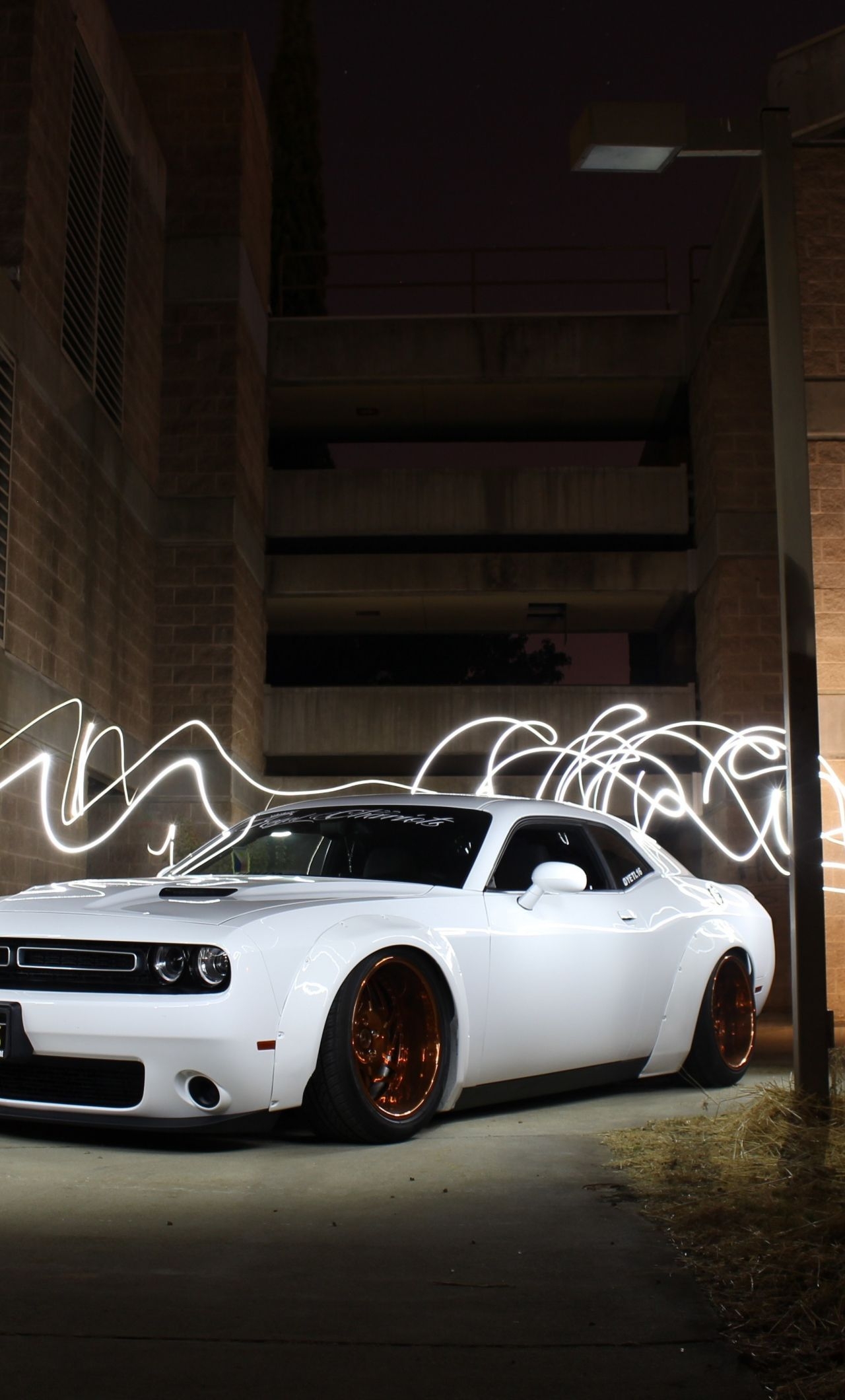 1280x2120 Download  wallpaper white muscle car, dodge challenger, iphone 6 plus,  HD image, background, 1761, Phone