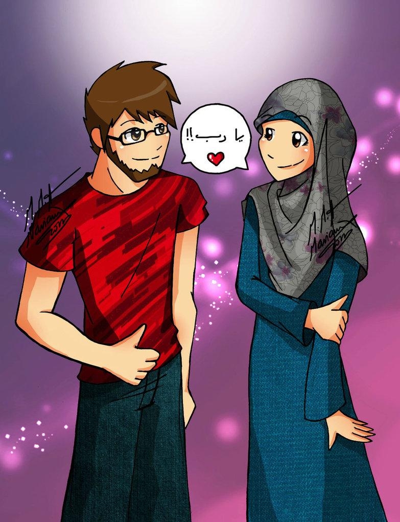 790x1030 Islamic Couple Cartoons Couple Cartoon Hd, Download, Phone