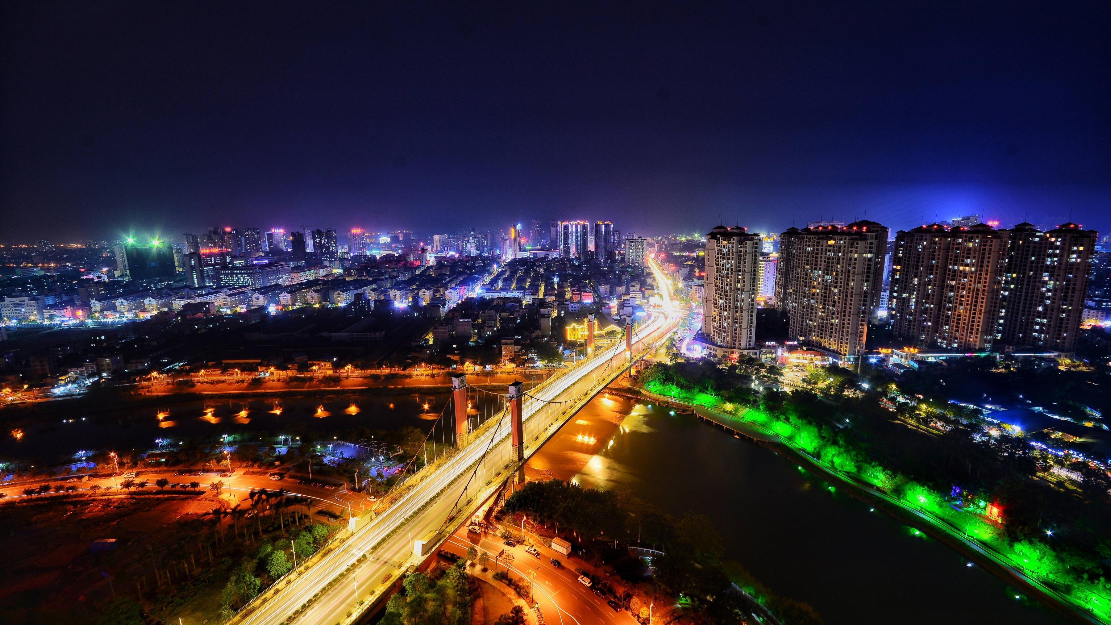 3600x2030 Night Cityscape 5K Wallpaper, Desktop