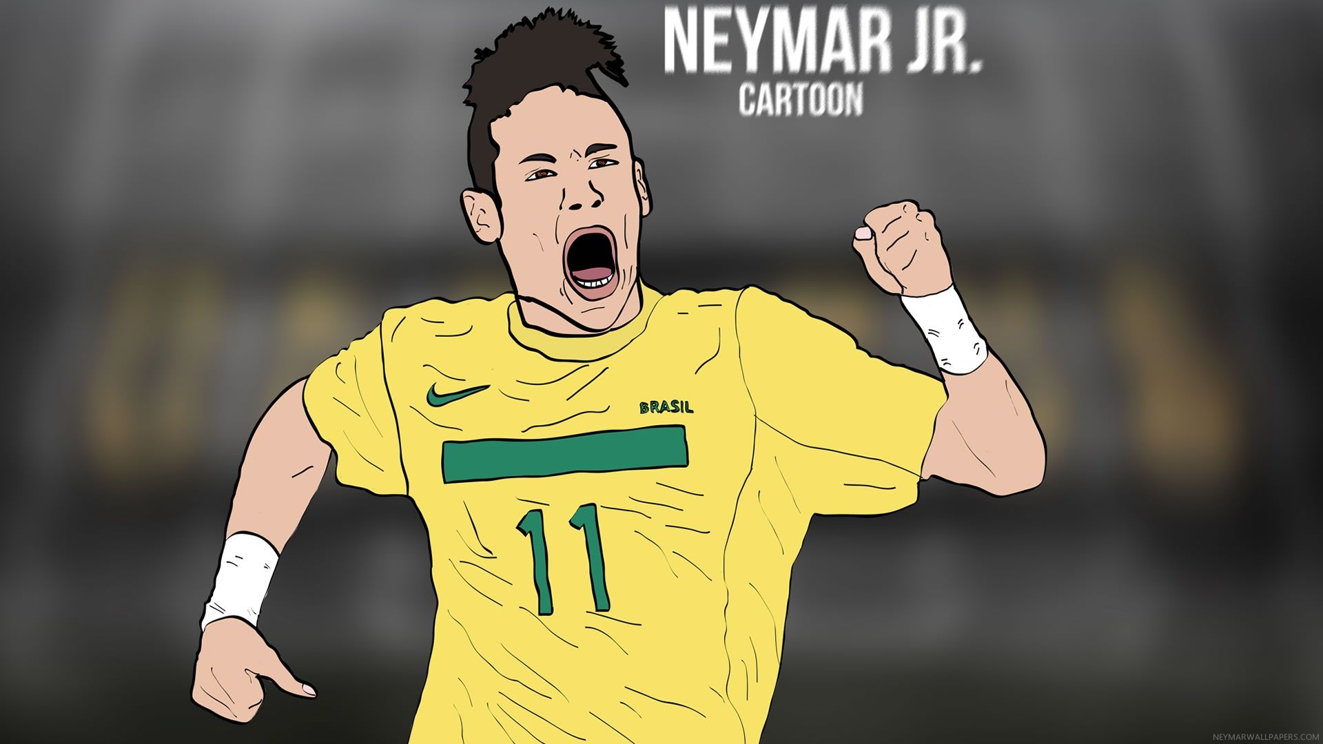 1920x1080 Neymar Jr Cartoon Wallpaper, Desktop