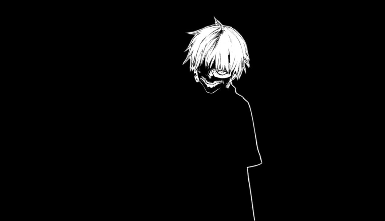 1260x730 Anime Black And White Wallpaper For PC, Desktop