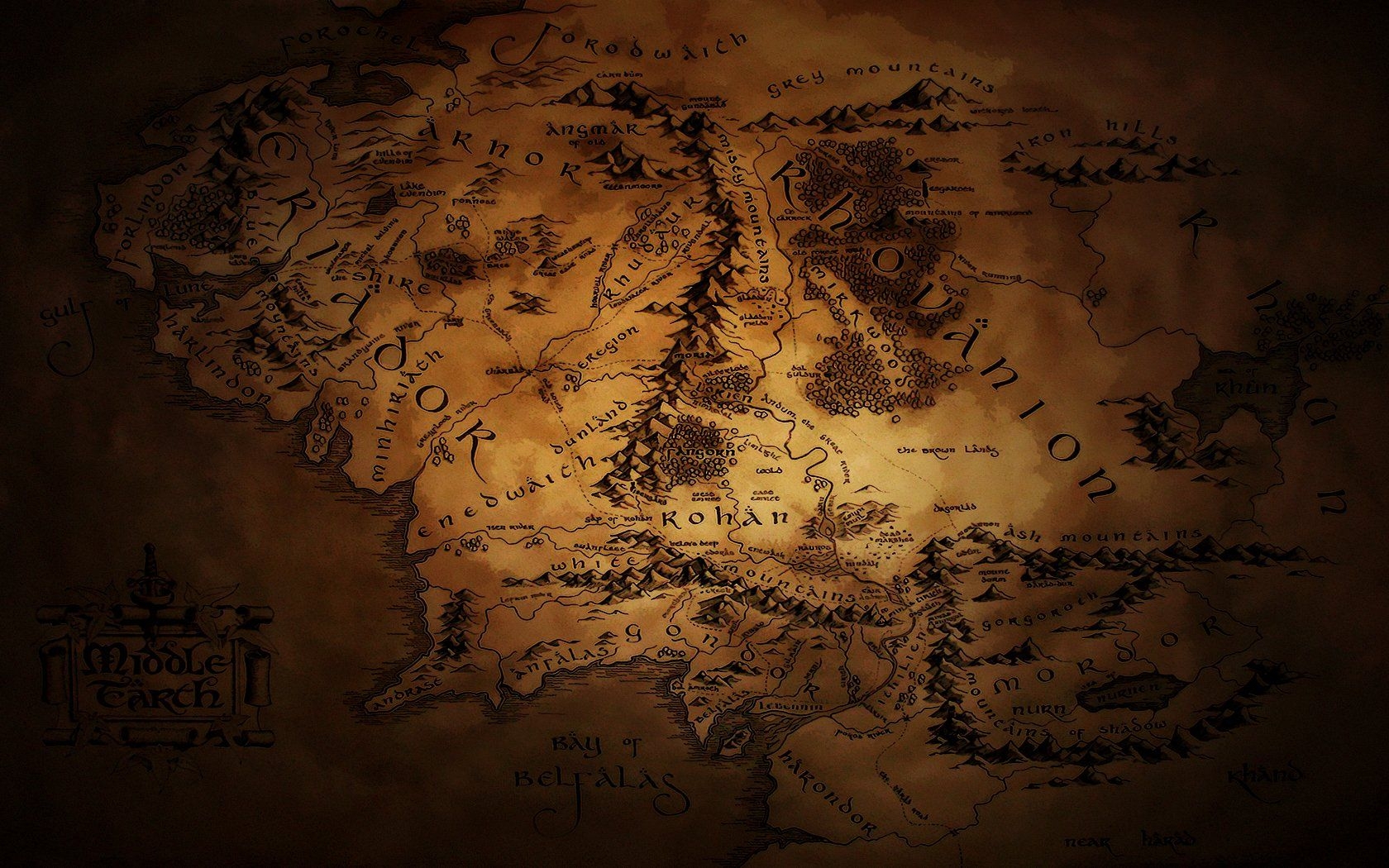 1680x1050 Middle Earth Map Wallpaper on.wallpaperafari.com, Desktop