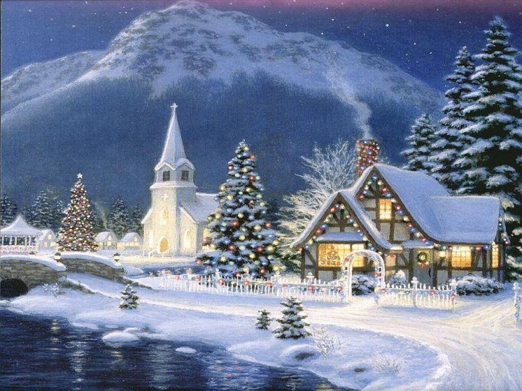 1030x770 Christmas Church Wallpaper Free Christmas Church, Desktop