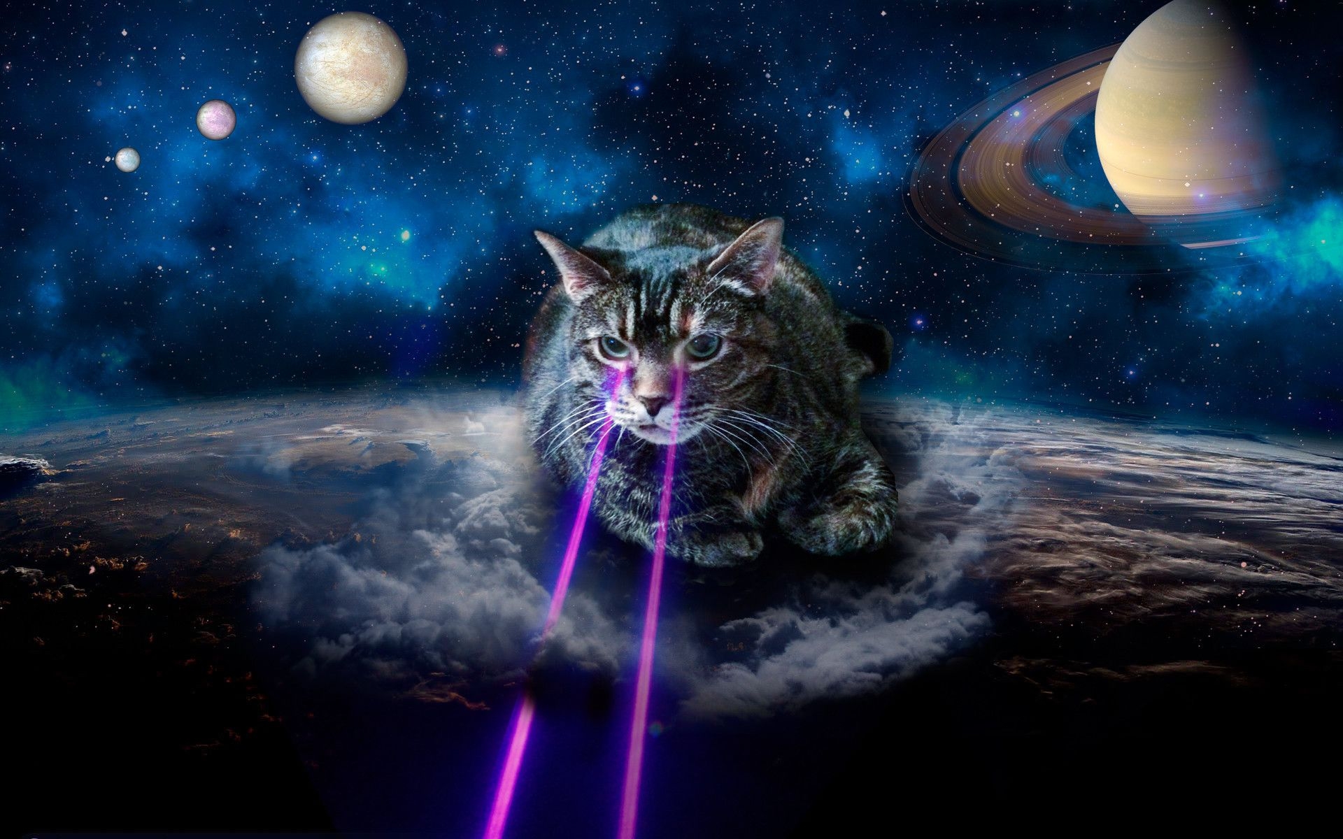 1920x1200 Galaxy Cat Wallpaper, Desktop