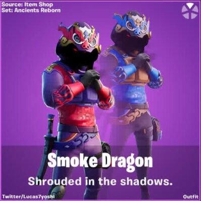 400x400 Smoke Dragon Fortnite wallpaper, Phone