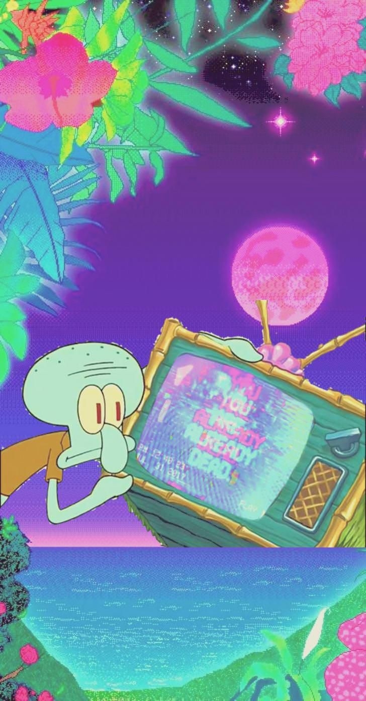 730x1400 Spongebob Aesthetic Phone Wallpaper 3. Trippy wallpaper, Wallpaper iphone cute, Trippy aesthetic, Phone