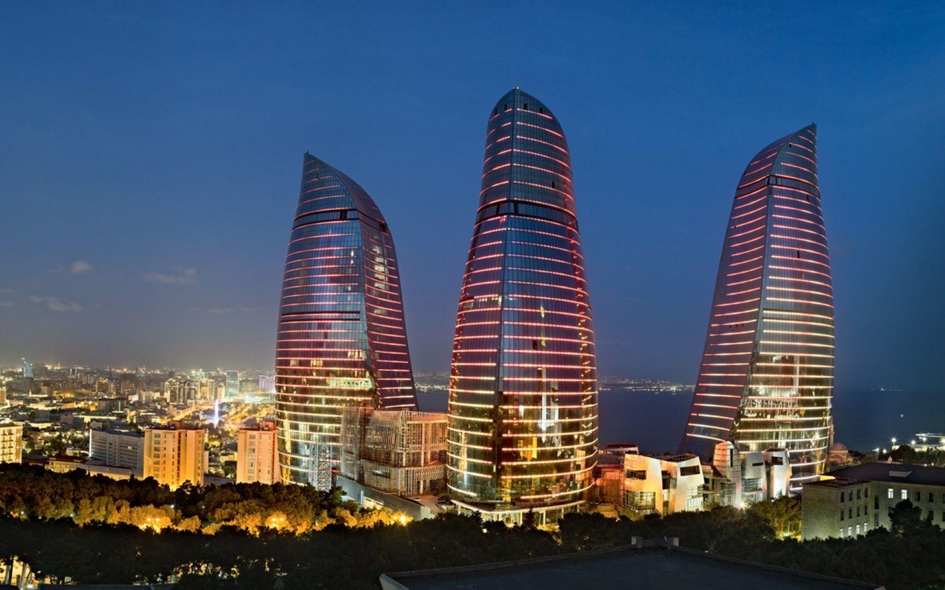 1920x1200 Simply: Azerbaijan Baku architecture buildings, Desktop