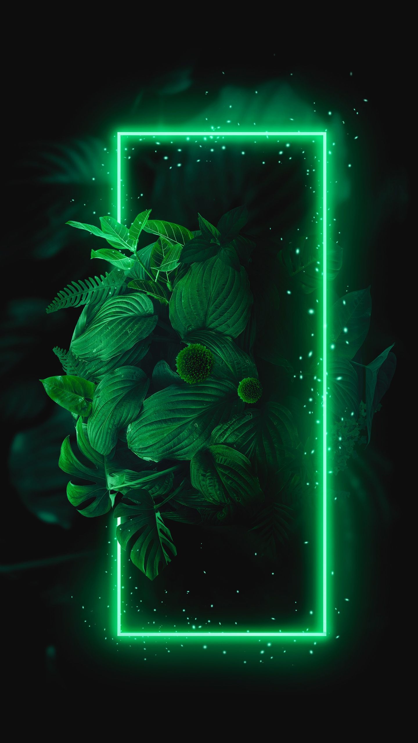 1440x2560 Portal To The Green World for iPhone and Android. Neon wallpaper, Neon light wallpaper, Cool background wallpaper, Phone