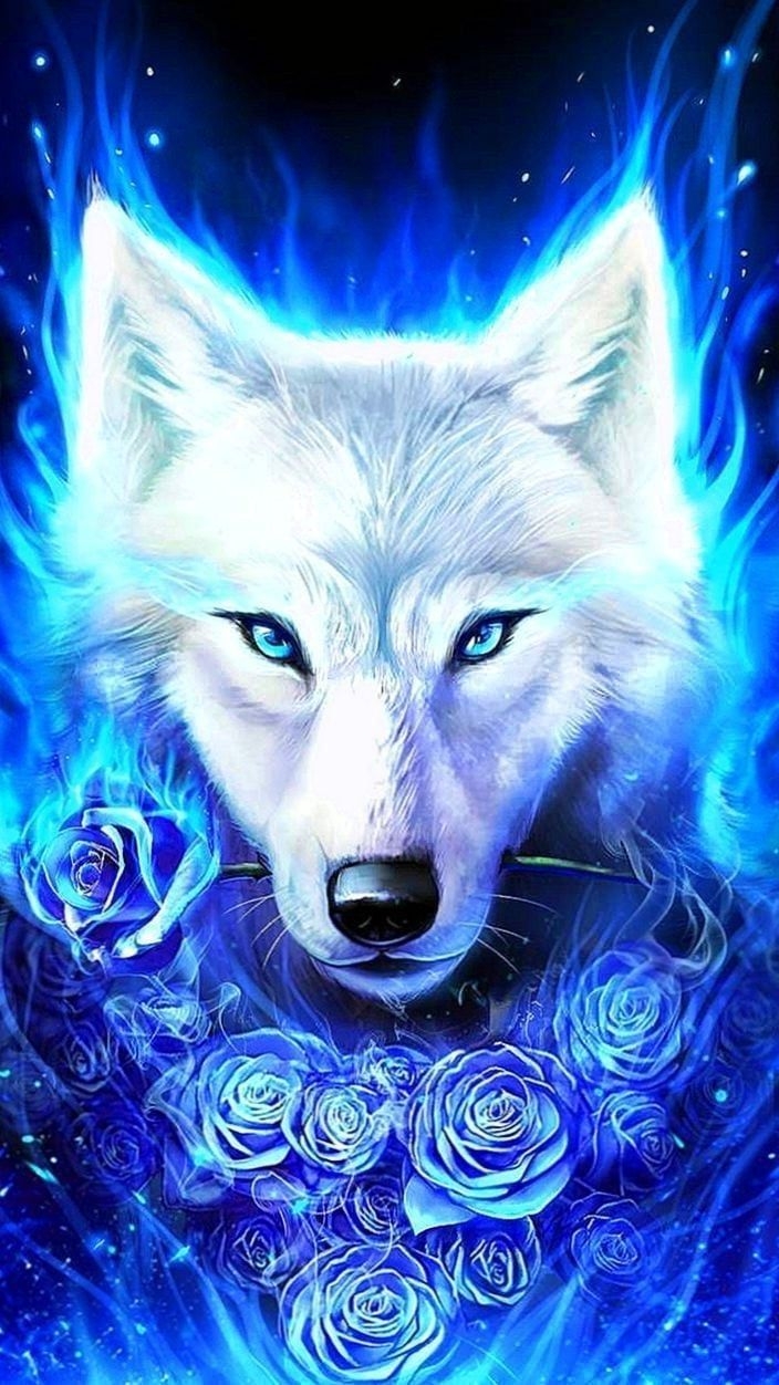 710x1260 Blue Wolf Wallpaper, Phone