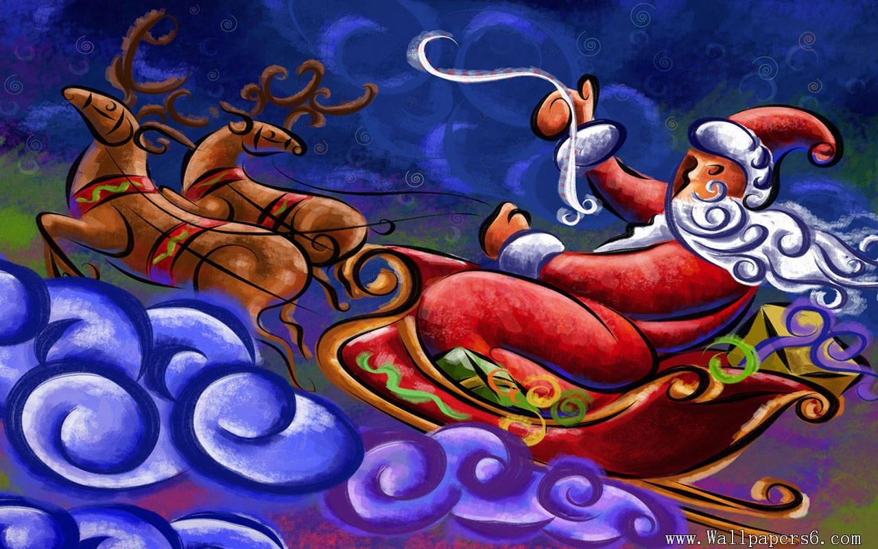 1280x800 Father Christmas － Design Wallpaper download, Desktop