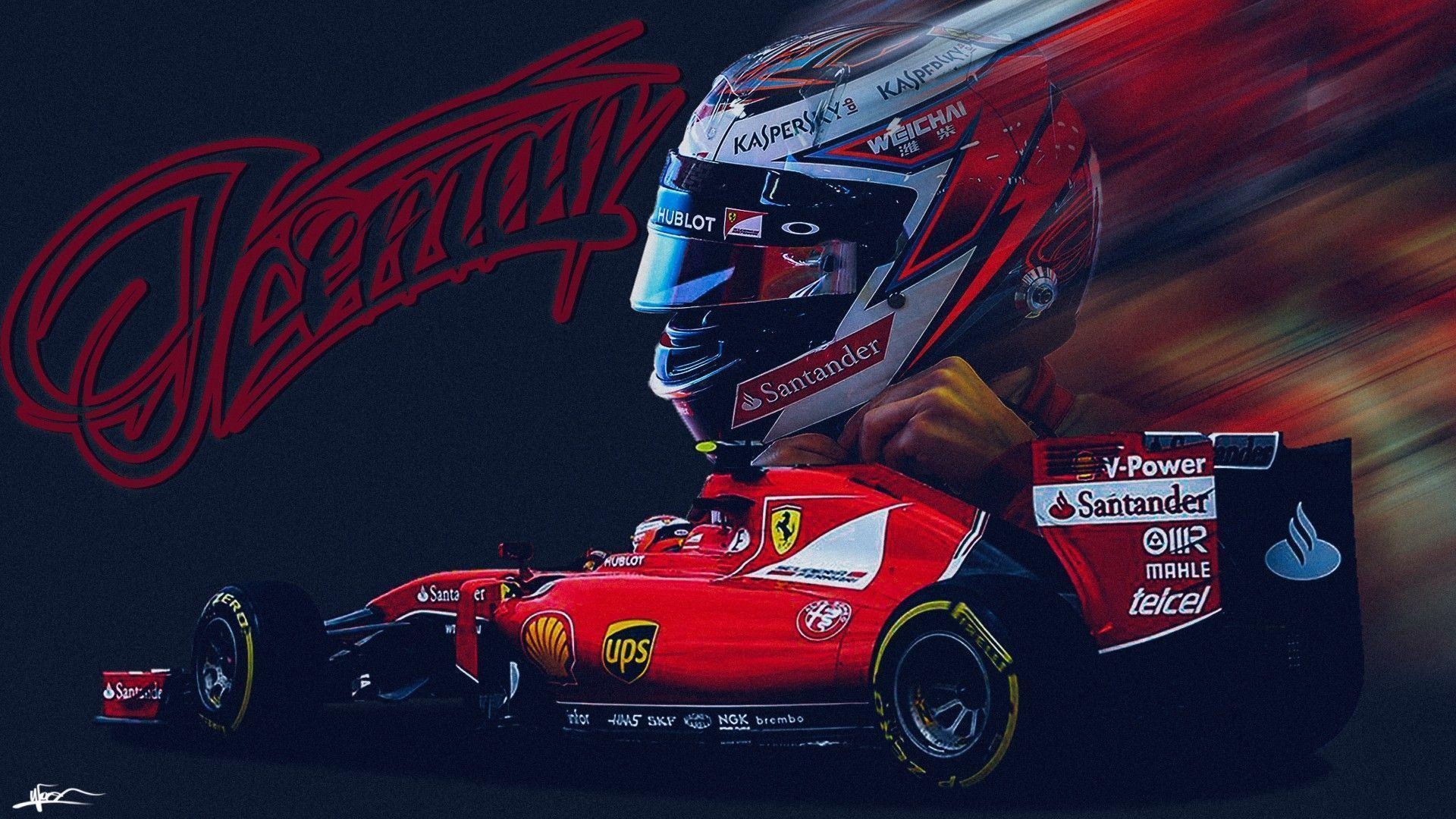 1920x1080 Kimi Raikkonen, Kimi, Raikkonen, Ferrari, Scuderia Ferrari, Desktop