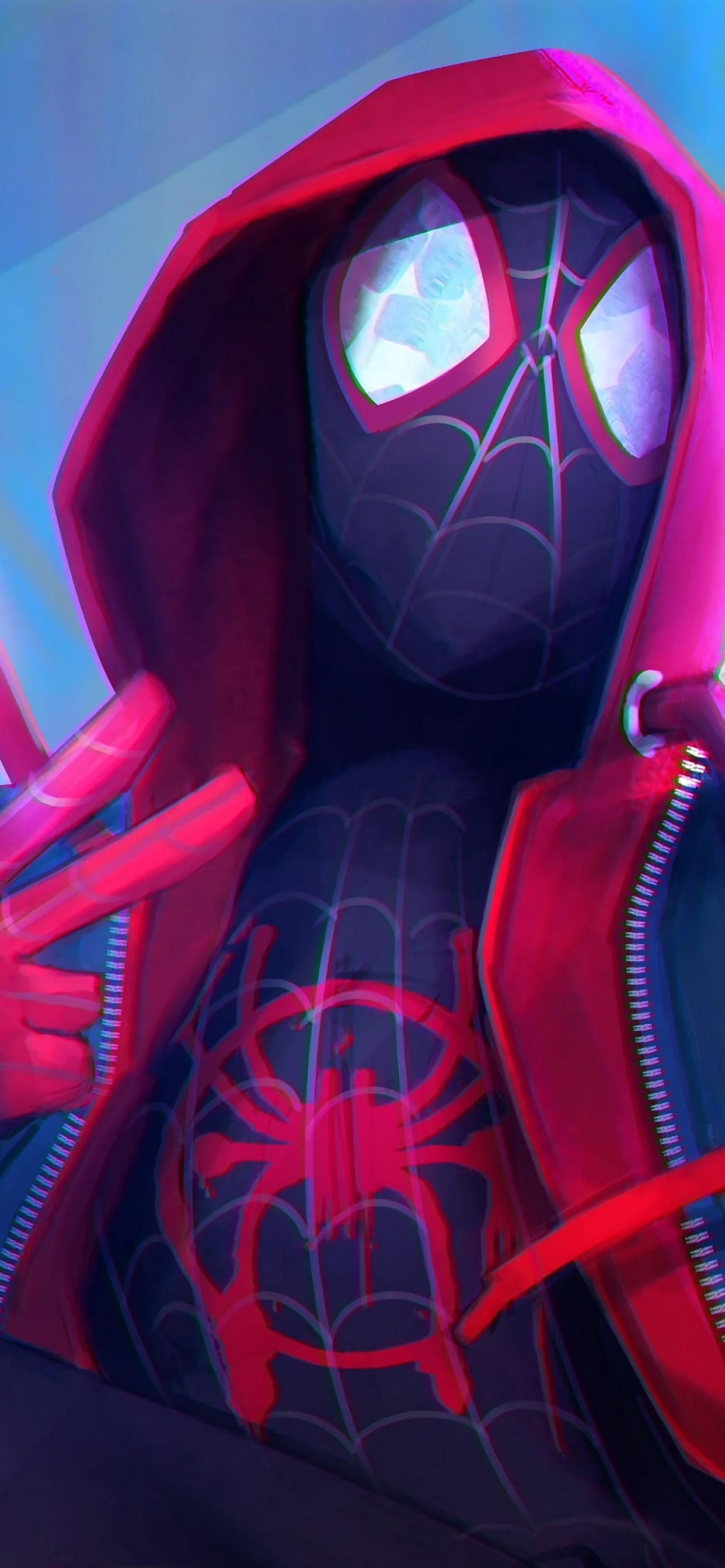 1250x2690 iPhone Xs Max Man Into The Spider Verse, HD, Phone