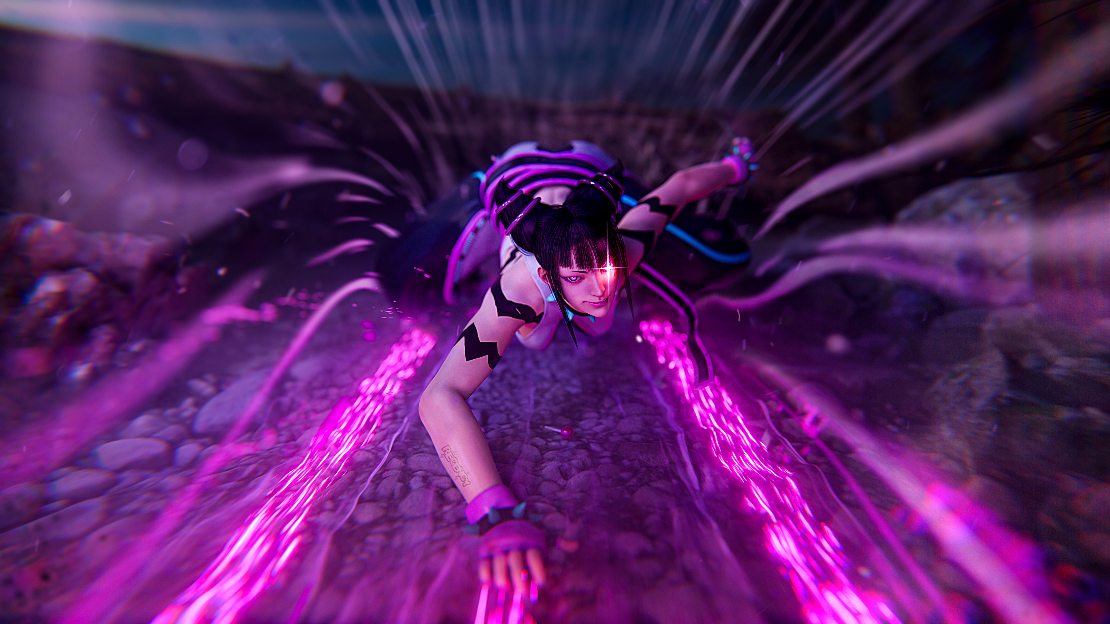 3840x2160 Juri Han Wallpaper 4K, Street Fighter, Desktop