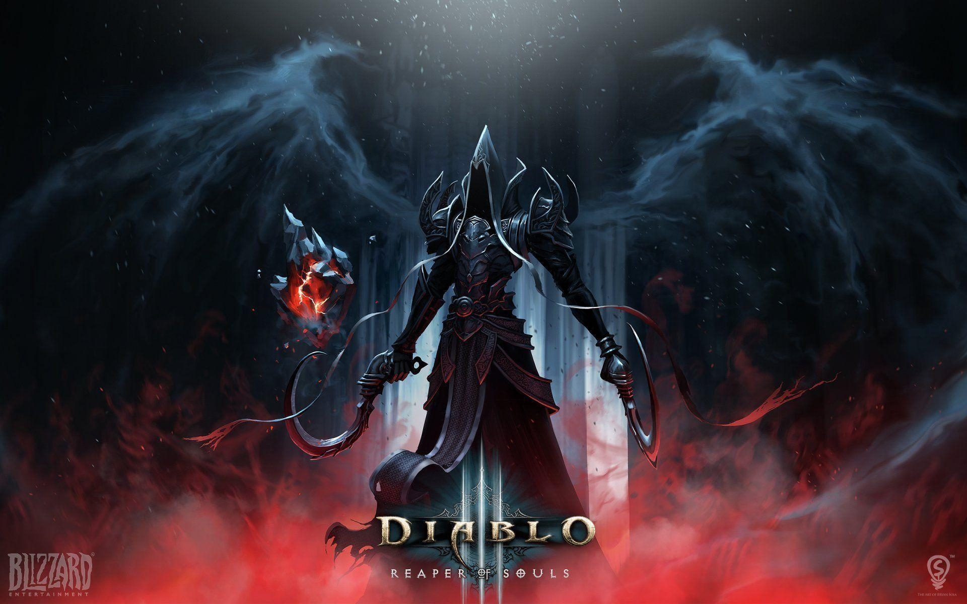 1920x1200 diablo reaper of souls malthael angel of death angel sickles wings, Desktop