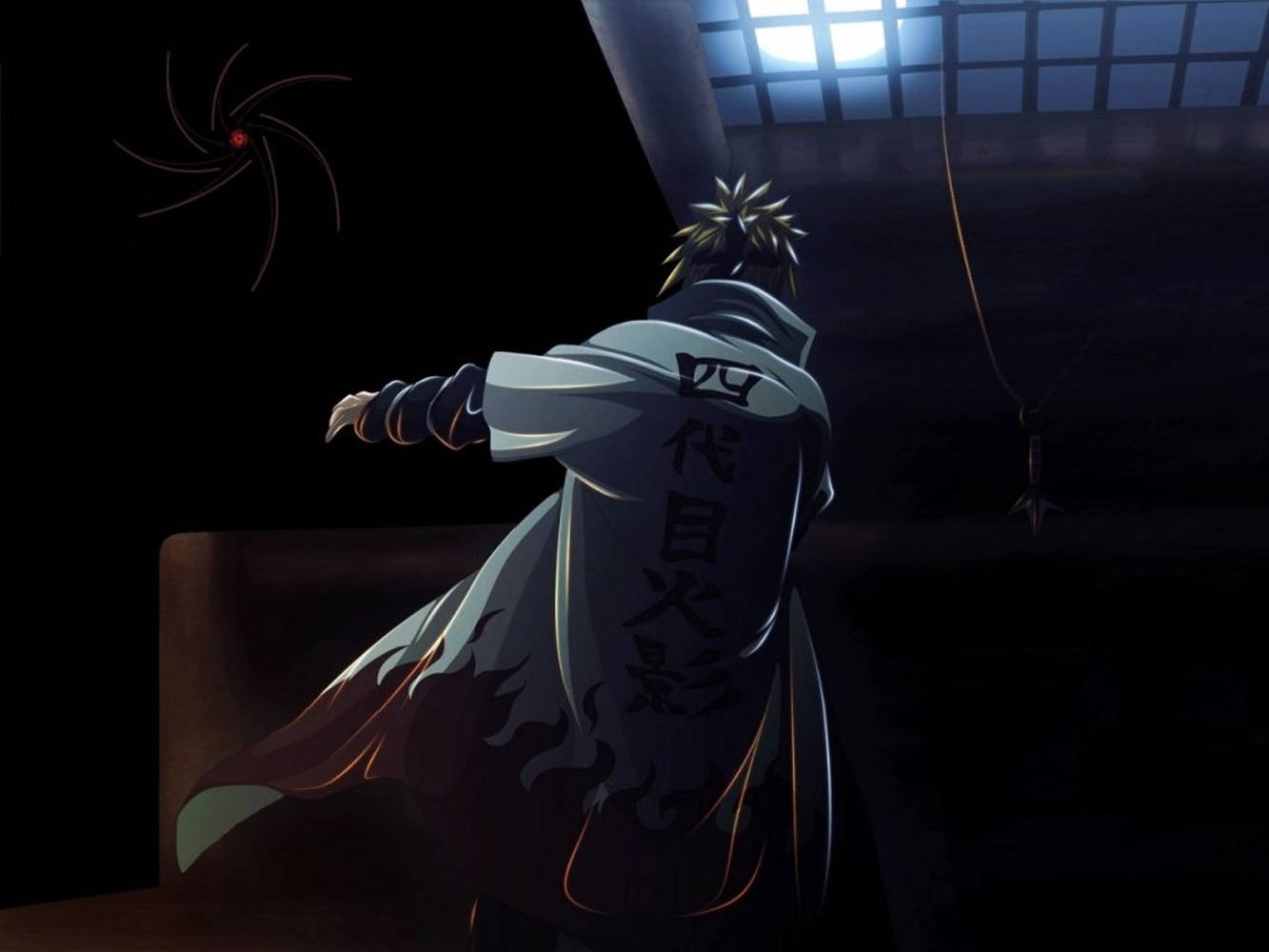 1340x1000 Download Epic Showdown Between the Fourth Hokage Minato Namikaze and Obito with his mask; a pivotal point in Naruto Wallpaper, Desktop