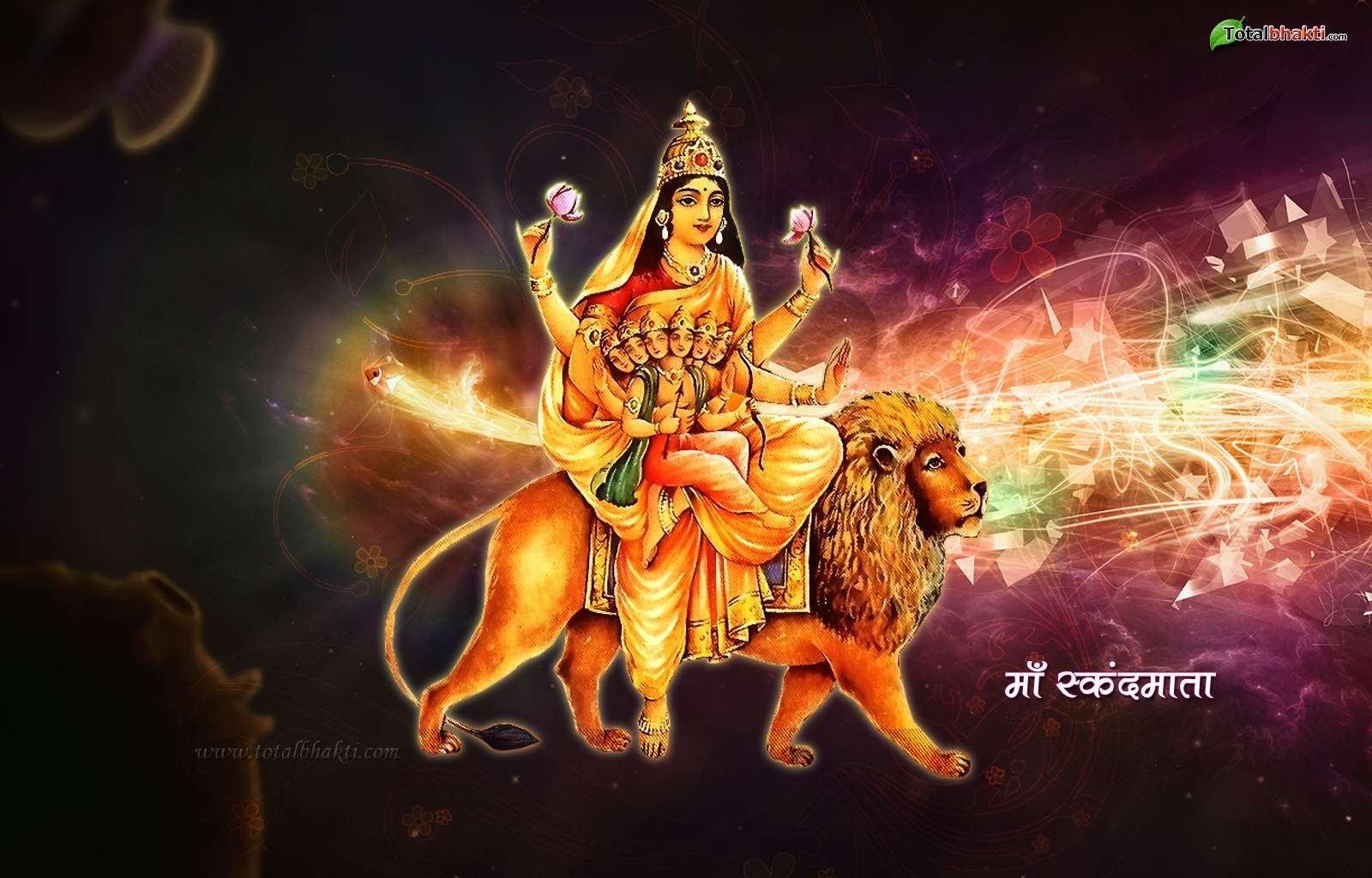 1600x1030 Durga Hindu Skandmata Pink HD God Image, Wallpaper & Background, Desktop