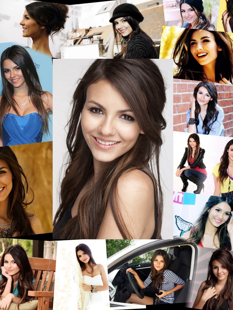 770x1030 Victoria Justice Collage iPad wallpaper, Phone