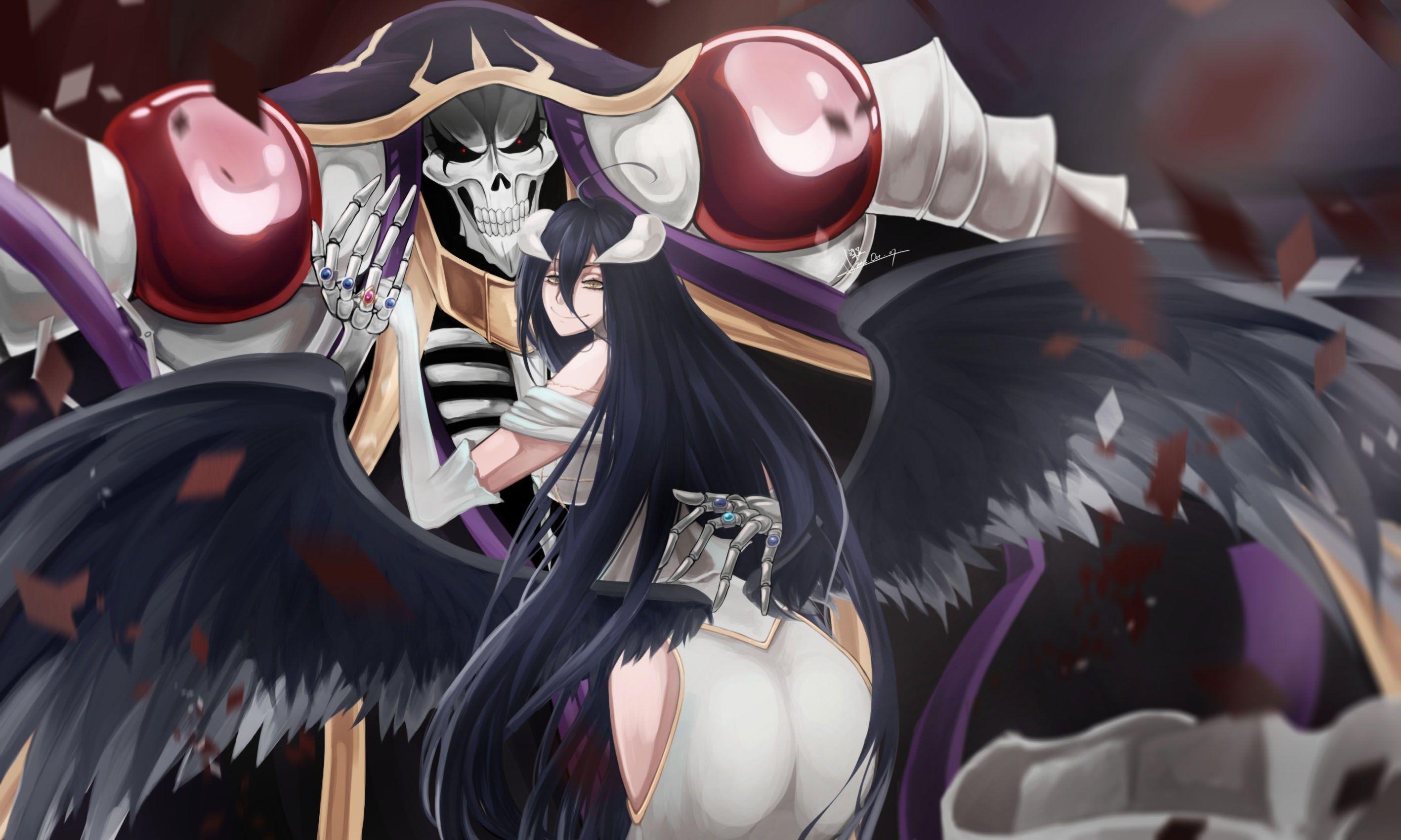 2840x1710 Albedo and Ainz Ooal Gown HD Wallpaper. Background Image, Desktop