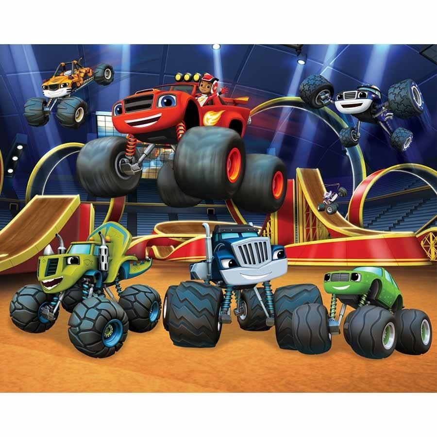 900x900 Walltastic Blaze and the Monster Machines Wallpaper Mural, Phone