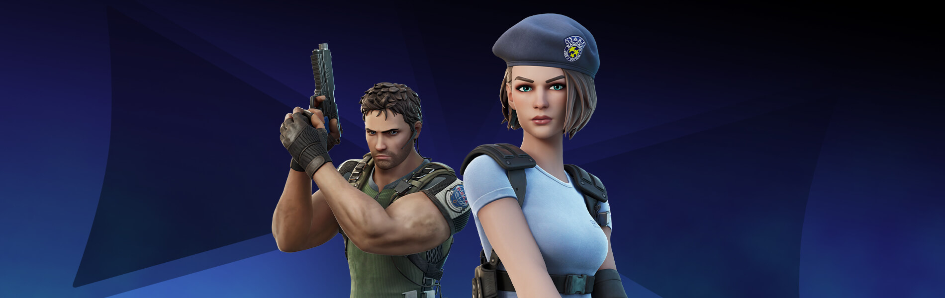 1900x600 Chris Redfield Fortnite wallpaper, Dual Screen