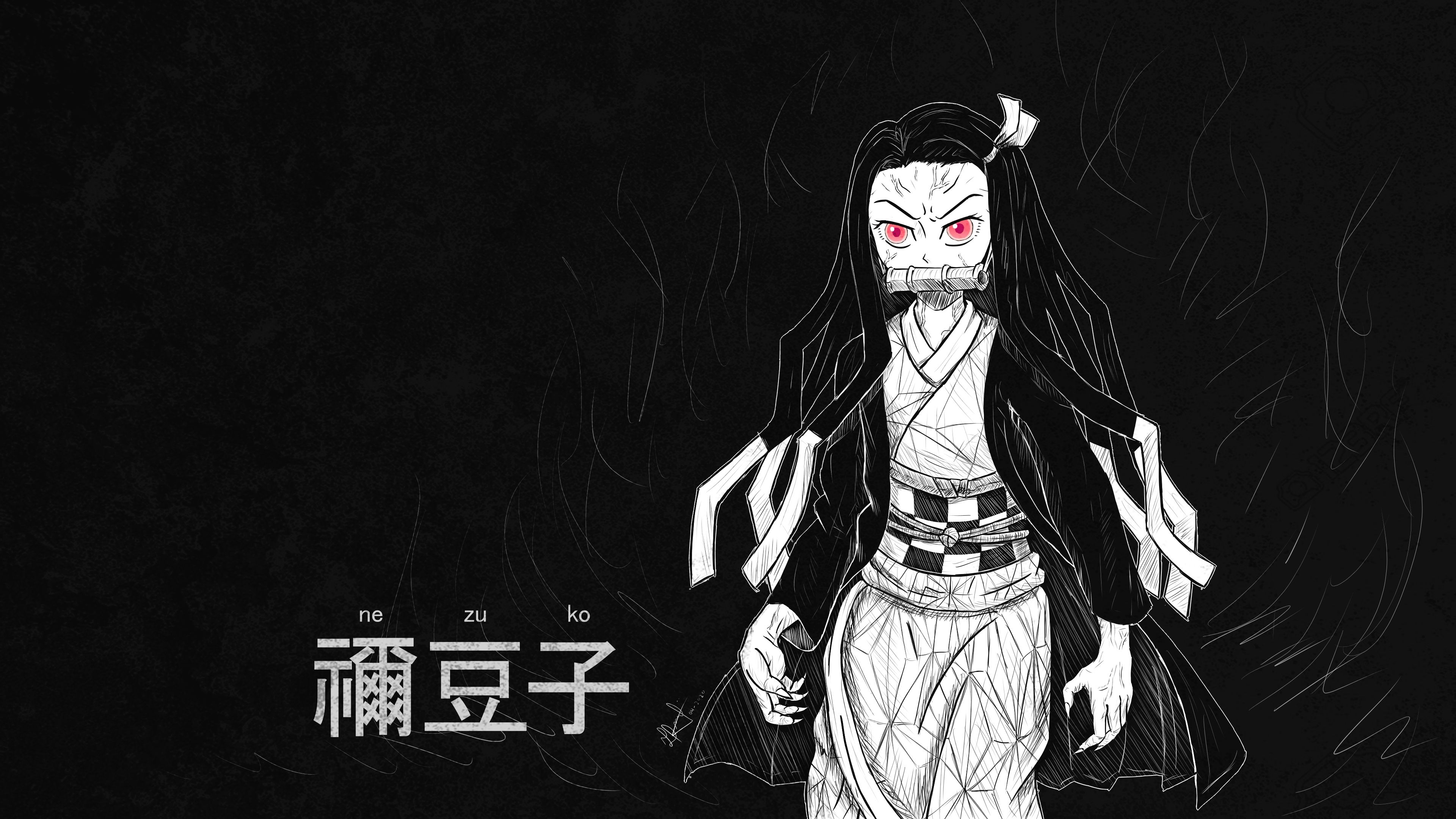 3840x2160 4K Demon Slayer Nezuko Wallpaper, Desktop