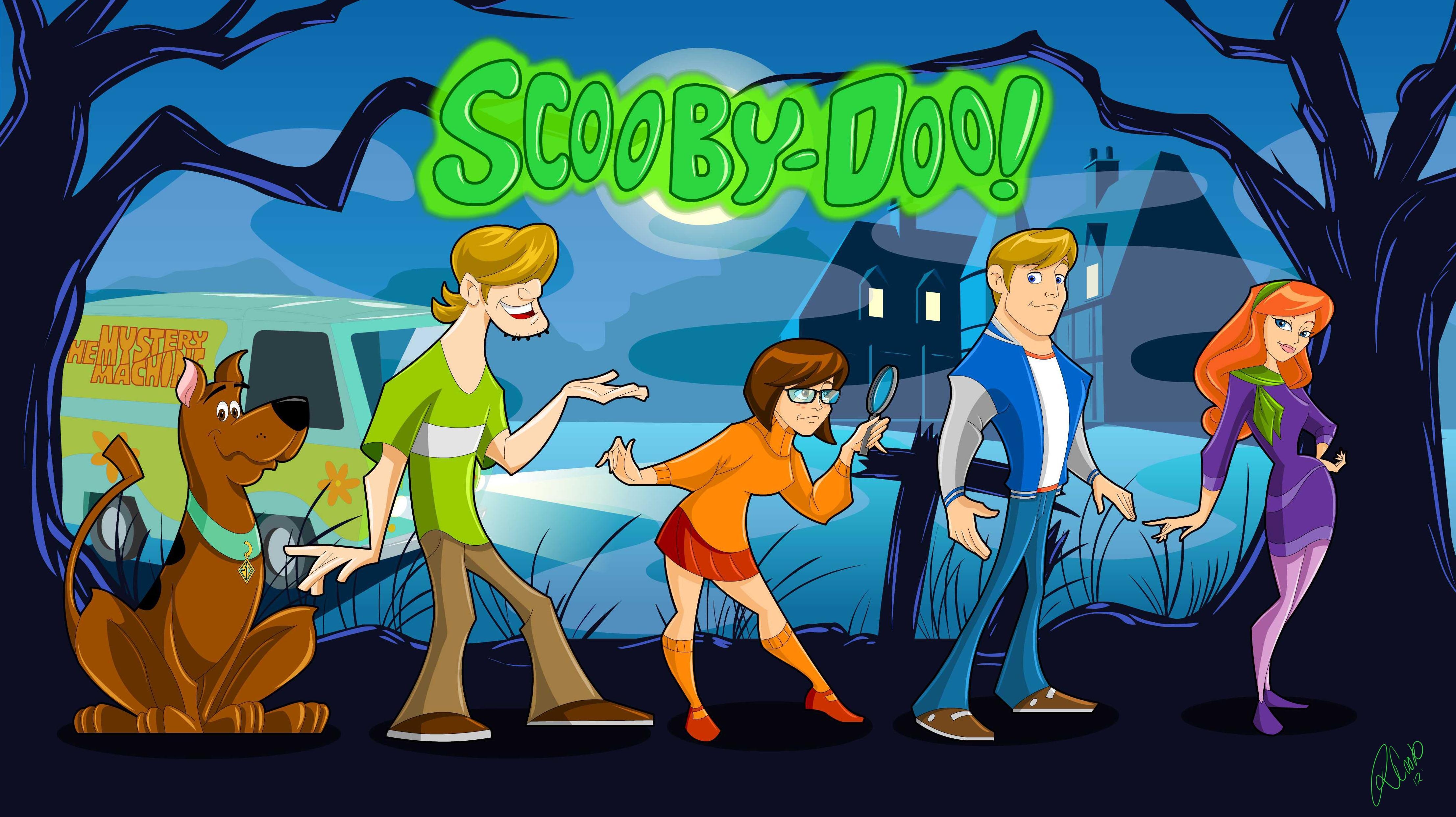 4430x2490 Scooby Doo Gang Shaded Final Cartoon HD Image for HTC One M9, Desktop