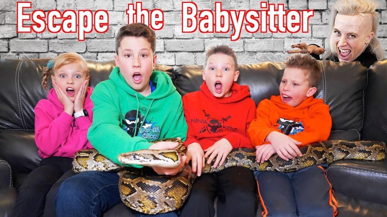 1280x720 Escape the Babysitter! Ninja Kidz vs Babysitter Escape Room!, Desktop