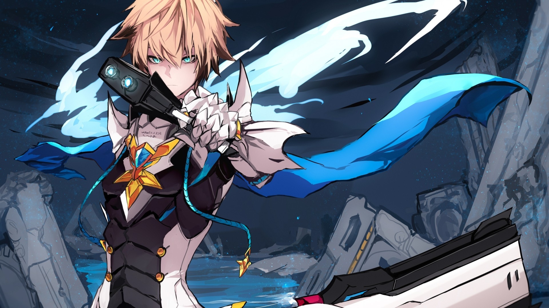 1920x1080 Deadly Chaser, Elsword, Anime Boy, Artwork, Anime Games, Desktop