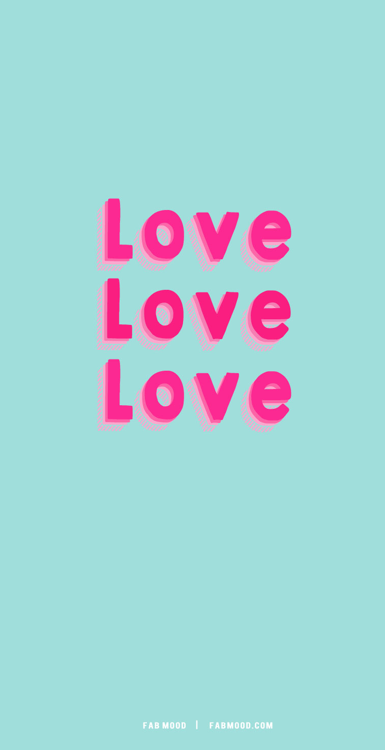 760x1480 Cute & Colourful Valentine's Wallpaper, Phone