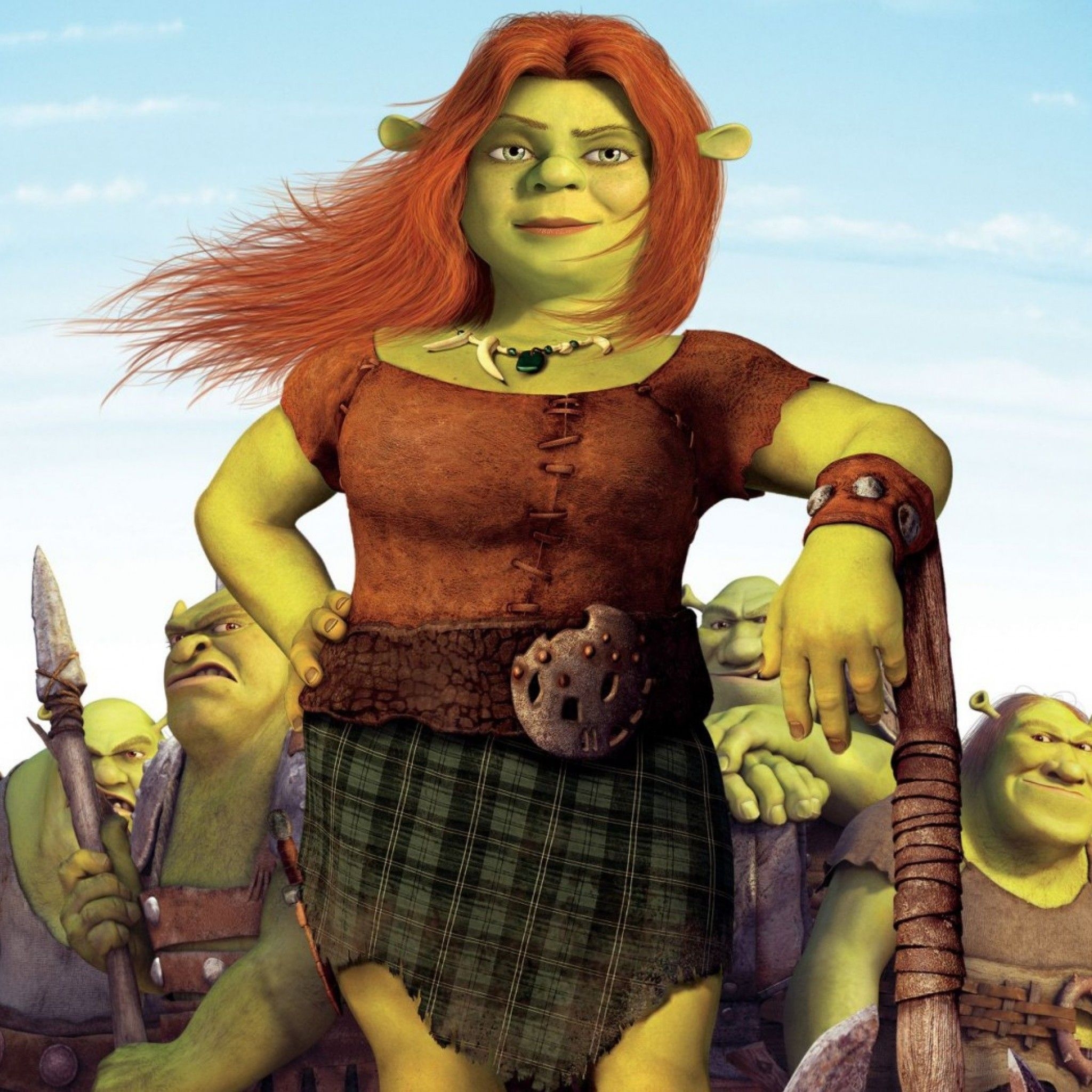 2050x2050 Wallpaper shrek forever after, fiona, cartoon, Phone