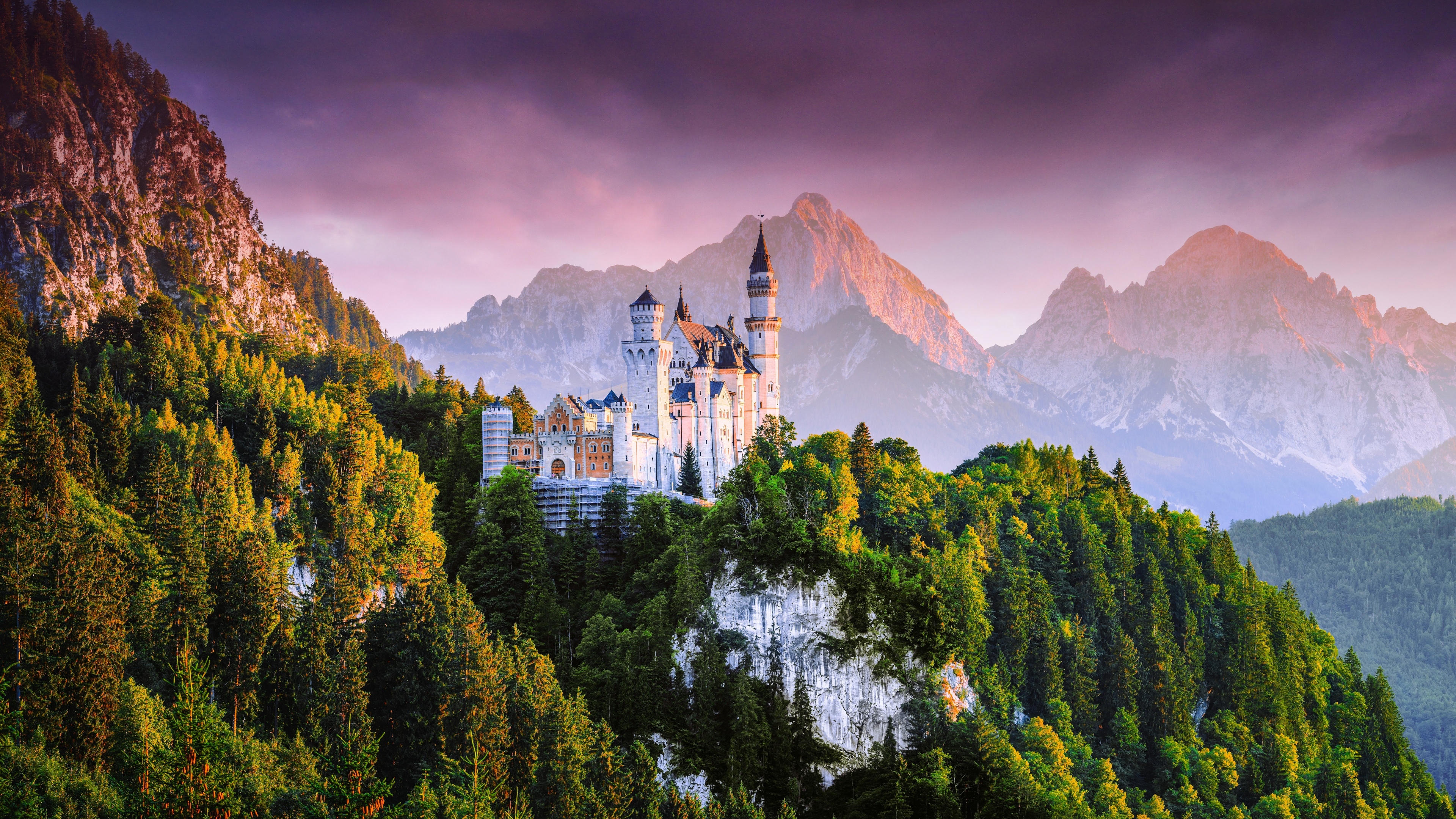 3840x2160 Neuschwanstein Castle Wallpaper 4K, Desktop