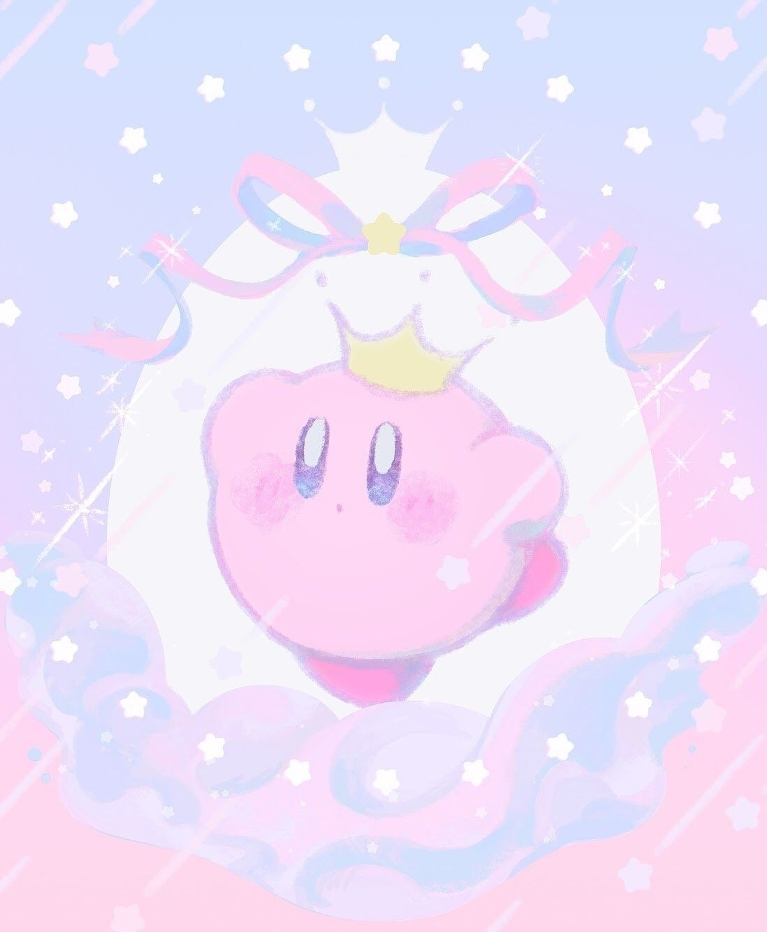 1100x1340 Cute Kirby Drawing Wallpaper, Phone