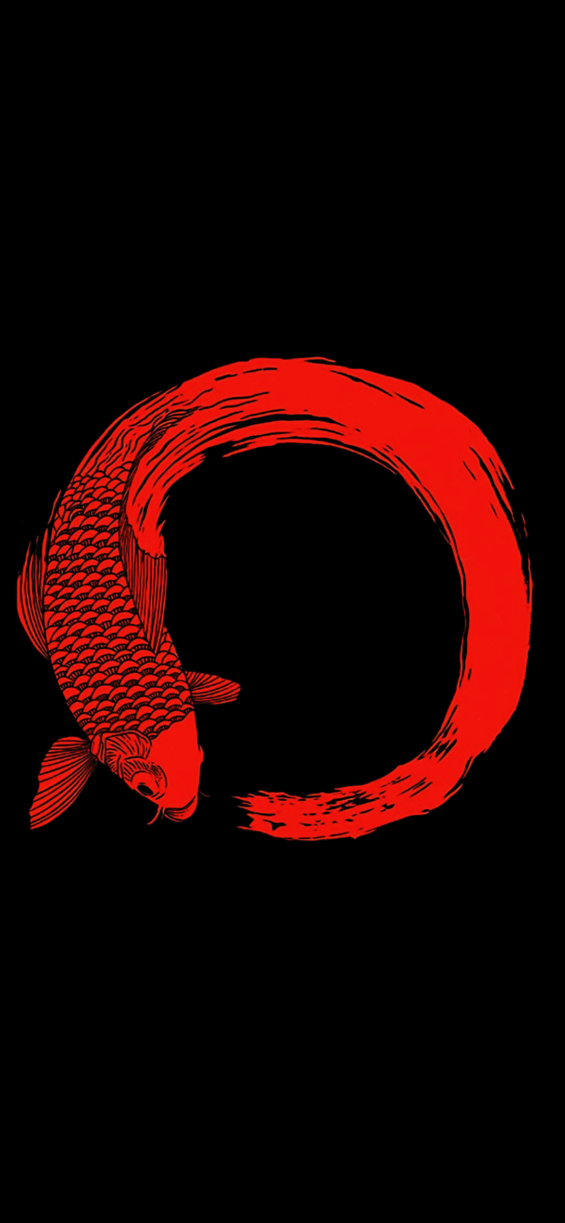 1130x2440 Enso Koi fish modified, Phone