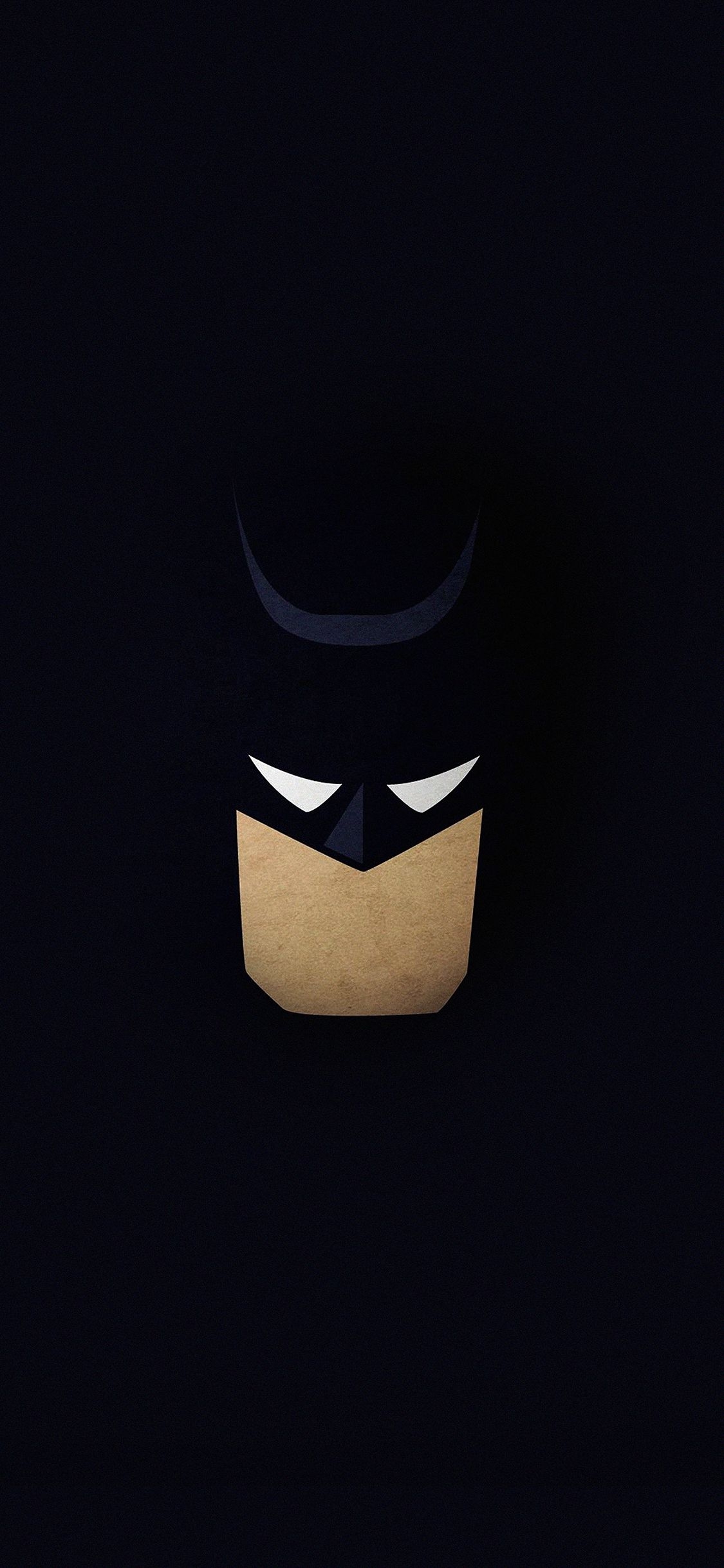 1130x2440 wallpaper batman face dark minimal, Phone