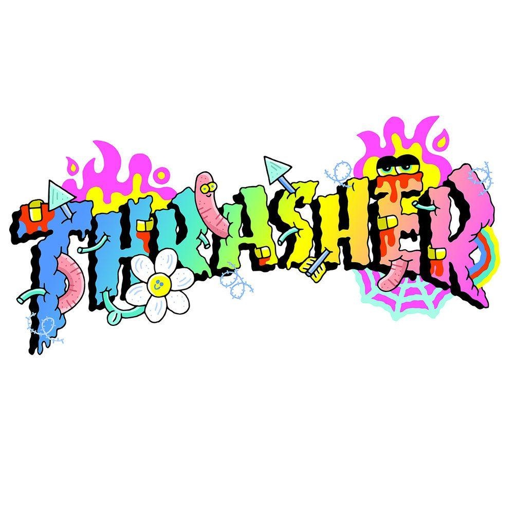 1000x1000 THRASHER LOGO. Another collage. Hypebeast, Phone