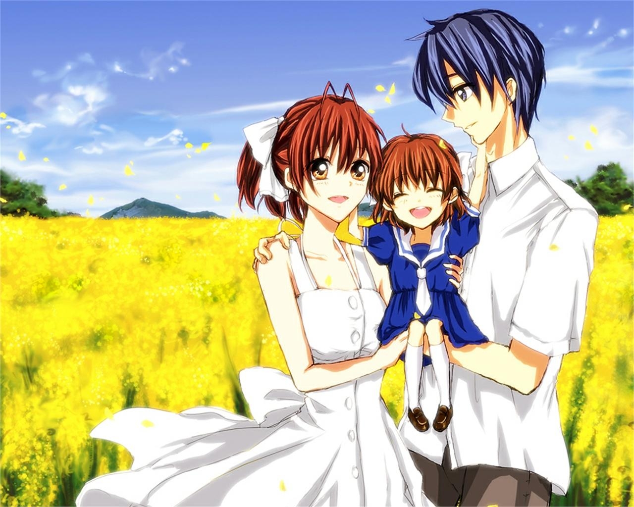 1280x1030 Download wallpaper from anime Clannad with tags: Picture, Nagisa, Desktop