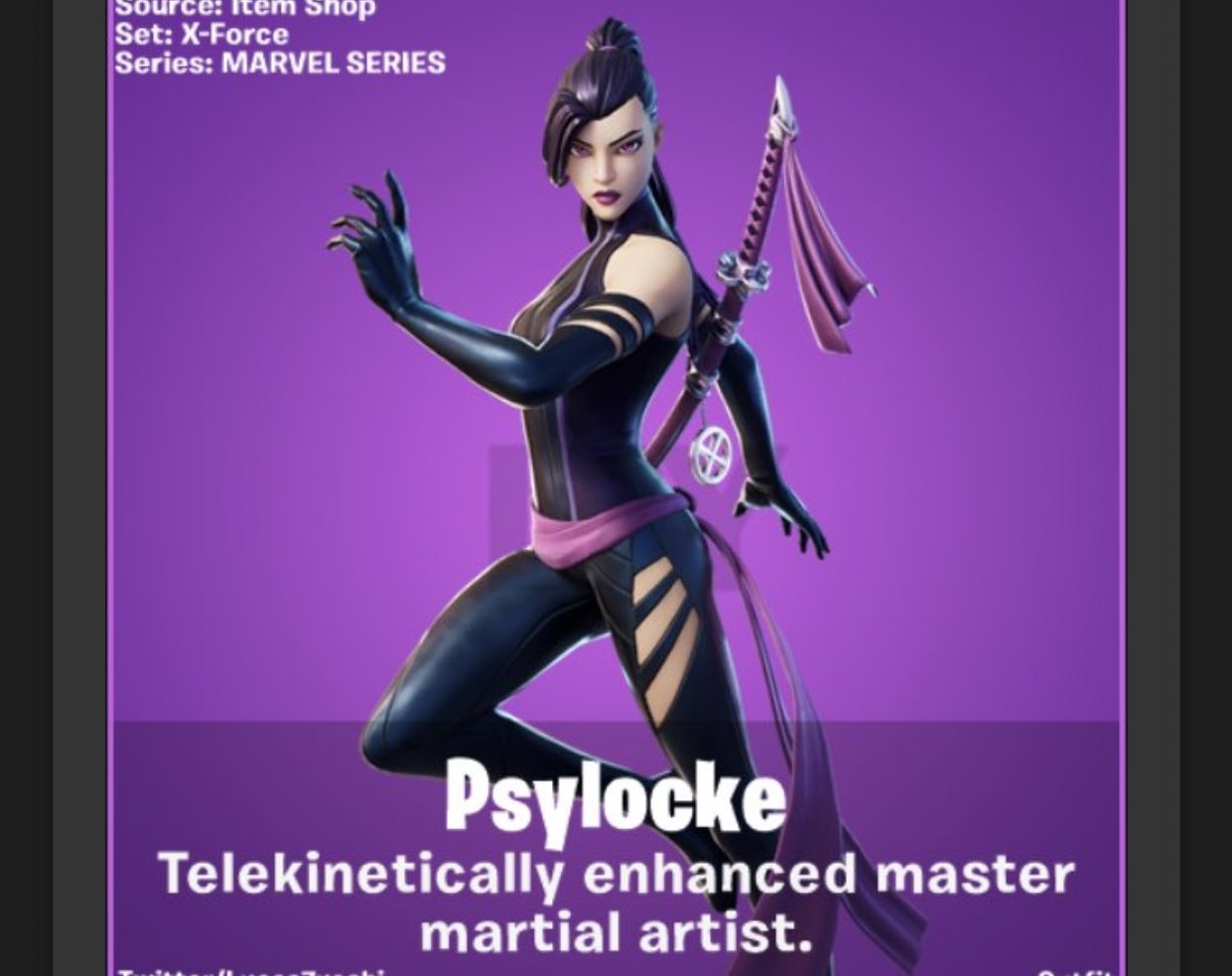 1250x990 Psylocke Fortnite wallpaper, Desktop