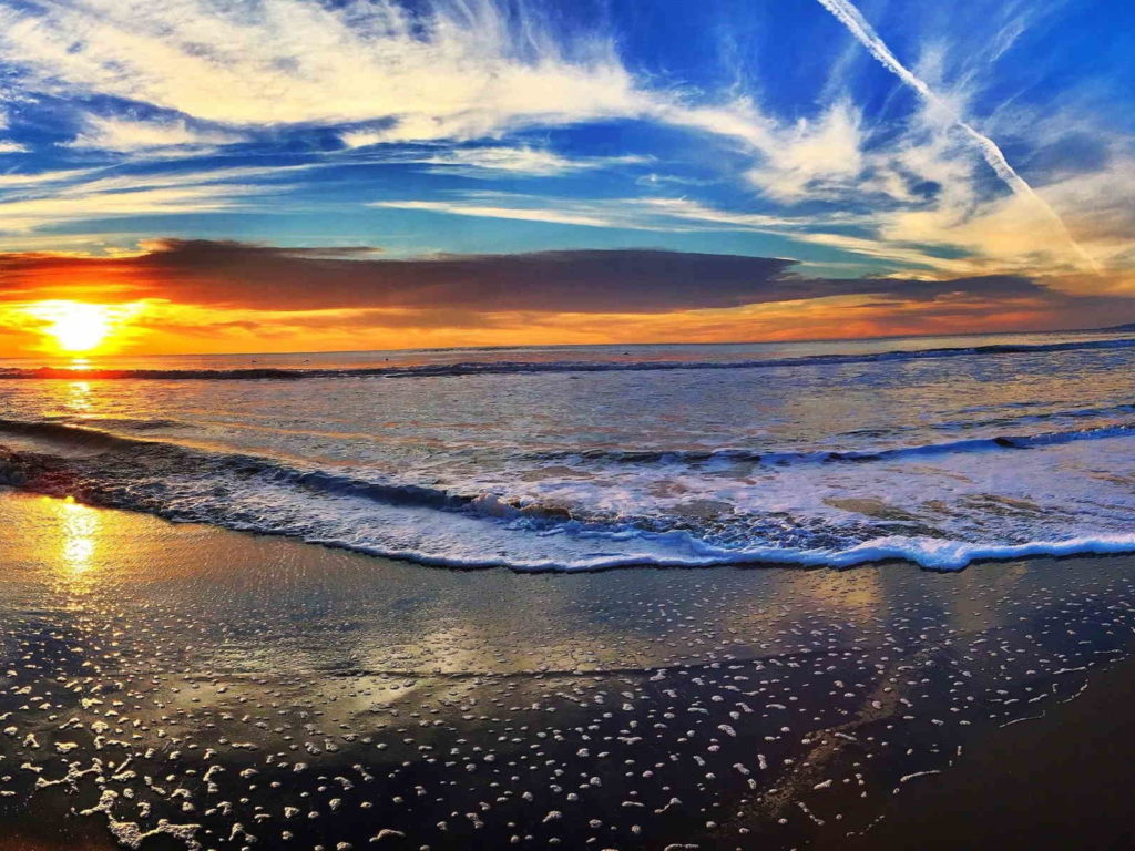 1030x770 San Diego Beach Sunset, Desktop