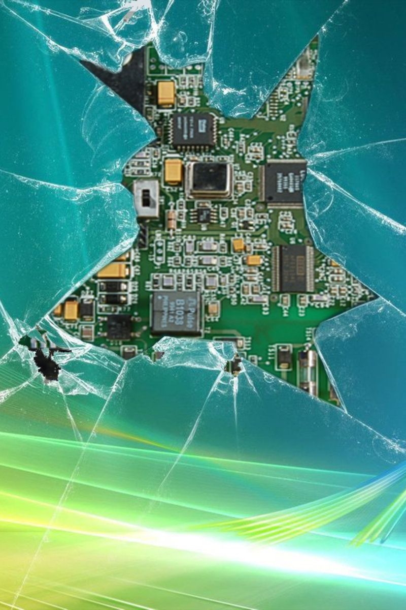 800x1200 Cracked Hardware Showing Android Wallpaper Background For Cromebook HD Wallpaper, Phone