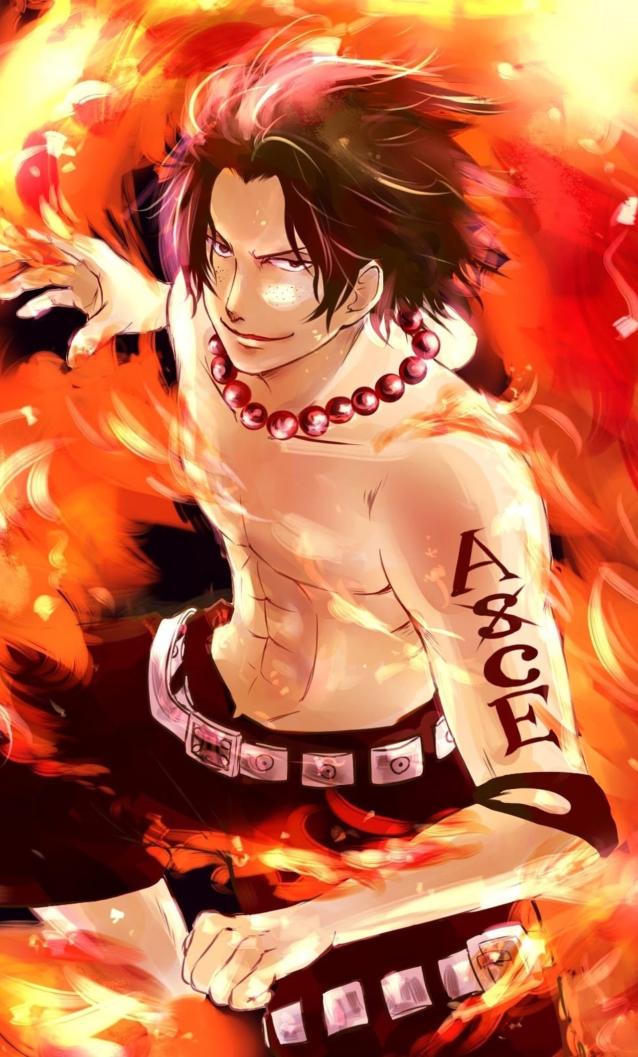 1280x2120 One Piece Portgas D Ace iPhone HD 4k Wallpaper, Image, Background, Photo and Picture, Phone