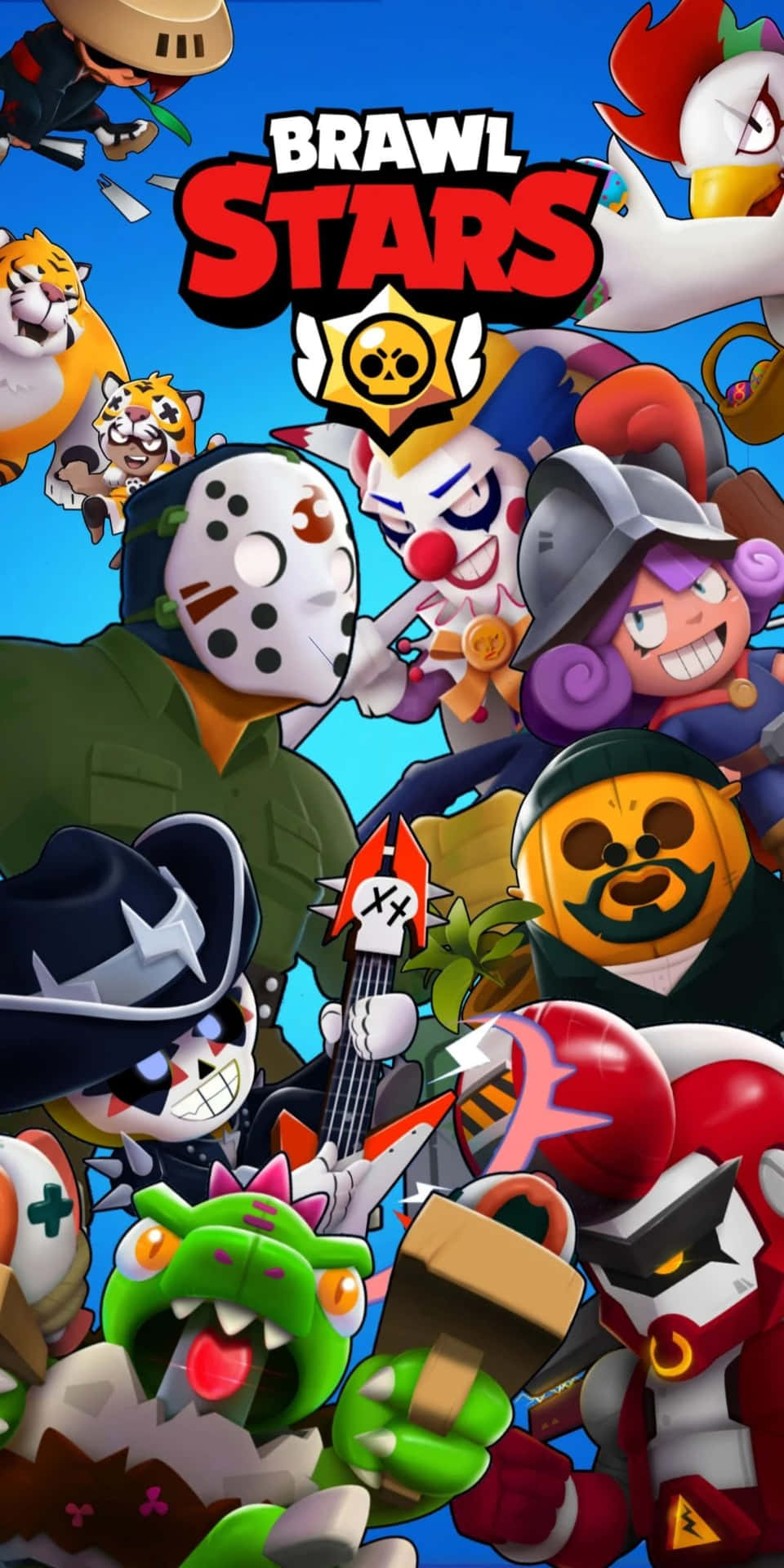 960x1920 Download Leon Brawl Stars And Other Characters Wallpaper, Phone