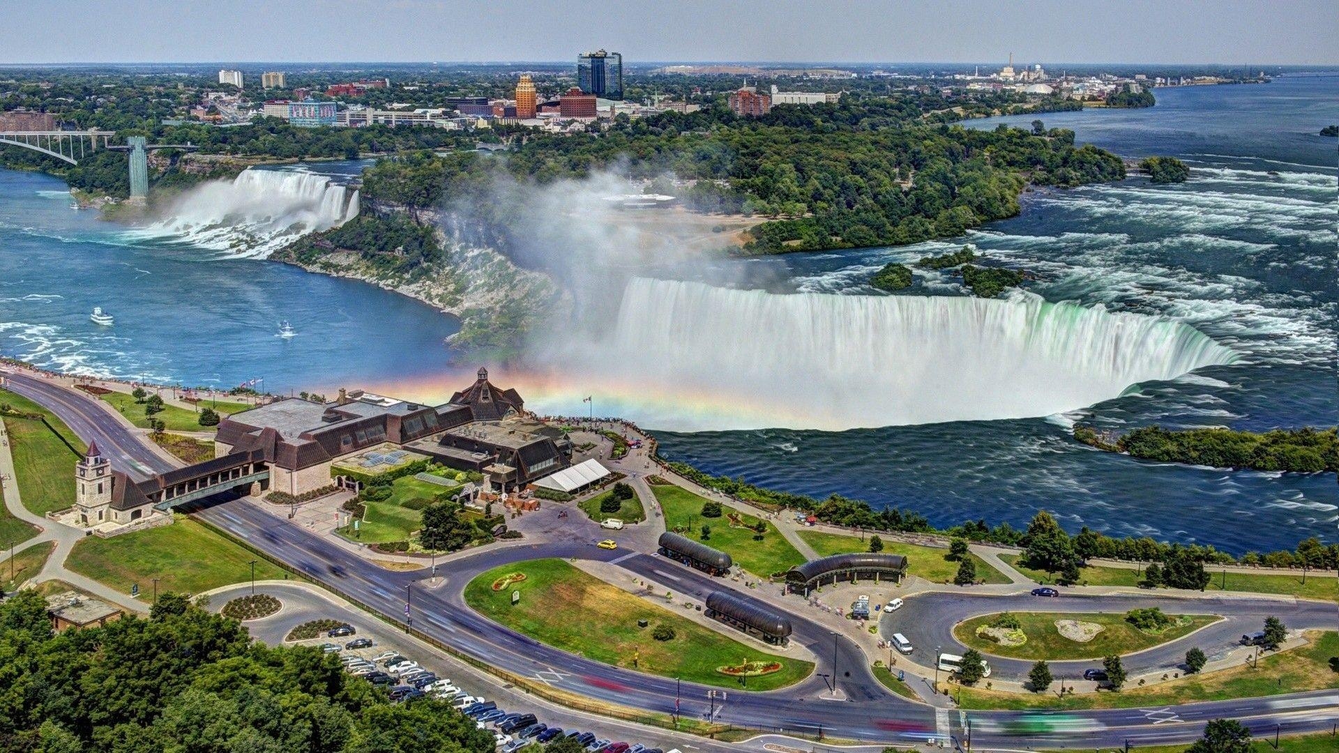 1920x1080 Niagara Falls At Night In Summer, Desktop
