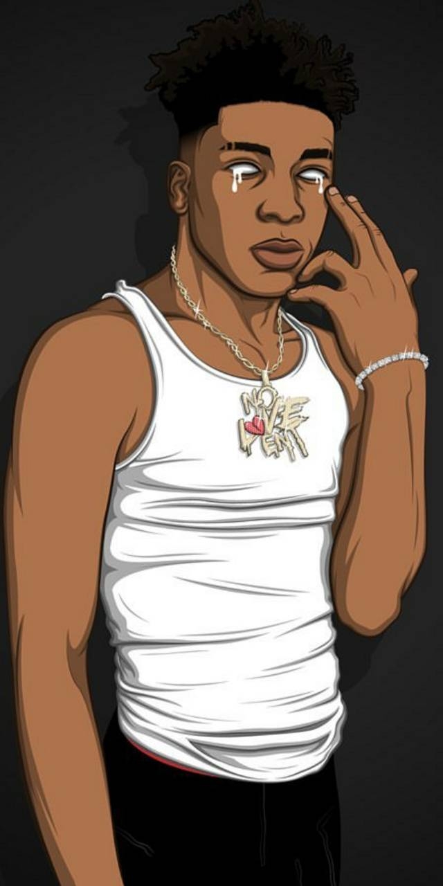 640x1280 Nba Youngboy Cartoon Wallpaper, Phone